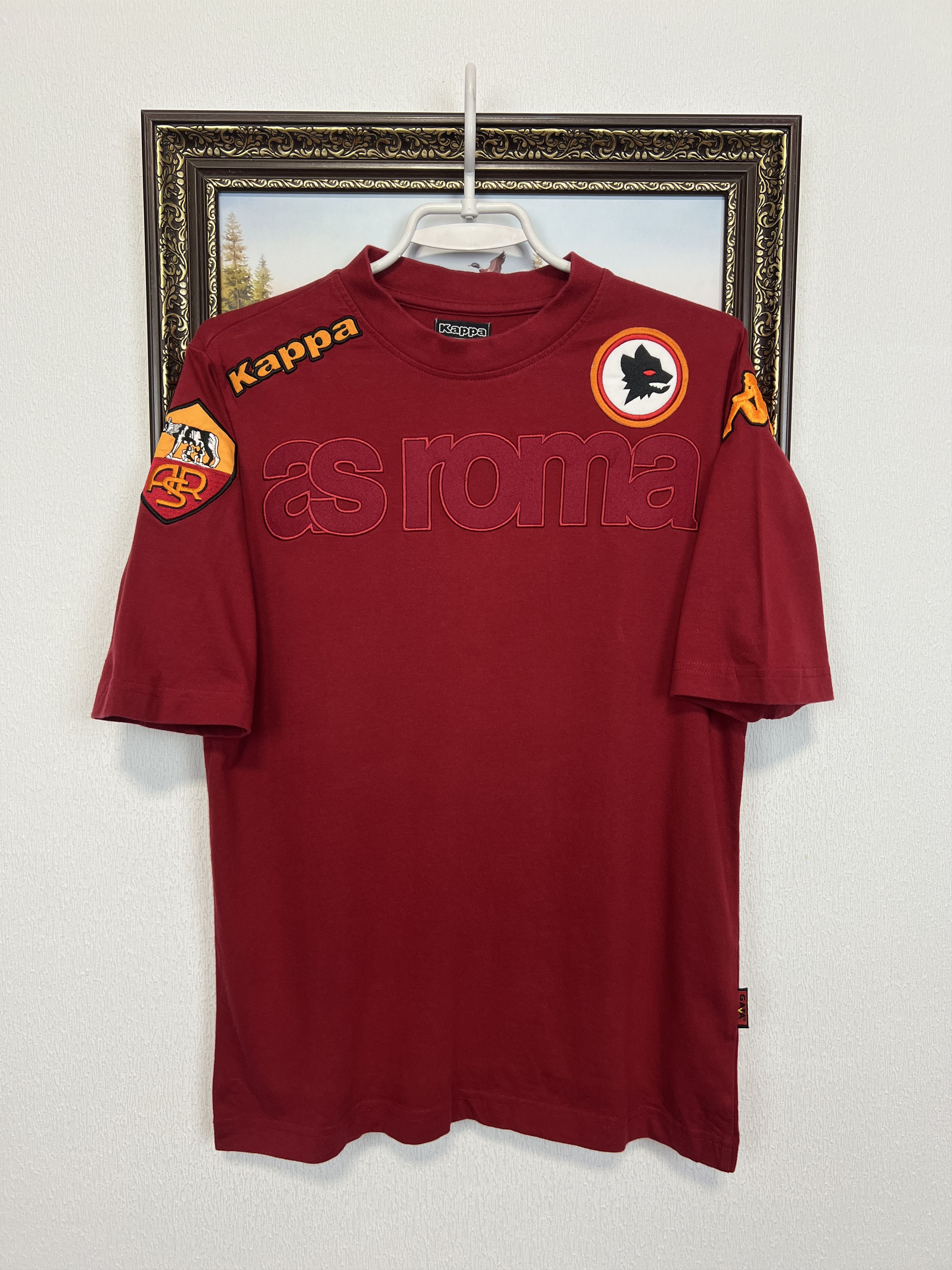 Kappa Vintage AS Roma Football Train Jersey Soccer Shirt Maglia Size US S / EU 44-46 / 1 - 1 Thumbnail
