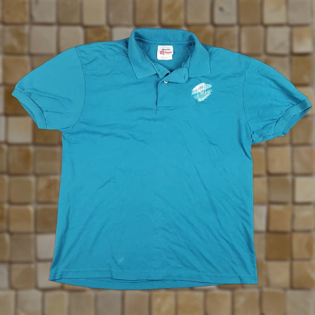 Vintage VINTAGE 80s Stedman ASL I Love You Hand Polo Shirt Sz Small Blue Surf Casual Mens Size US S / EU 44-46 / 1 - 1 Thumbnail
