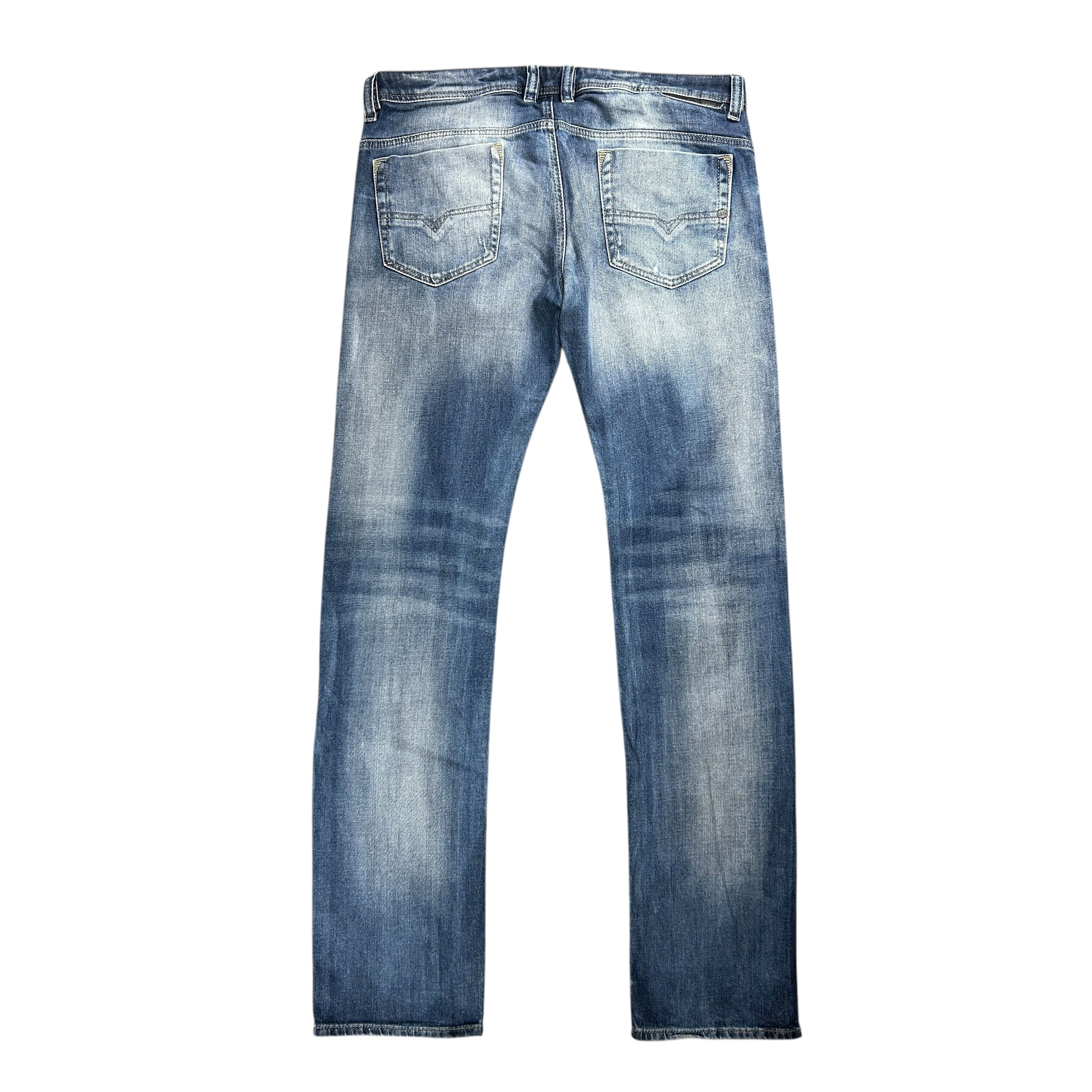 Diesel Diesel Safado Regular Straight Stretch Blue Denim W33L34 Size US 33 - 2 Thumbnail