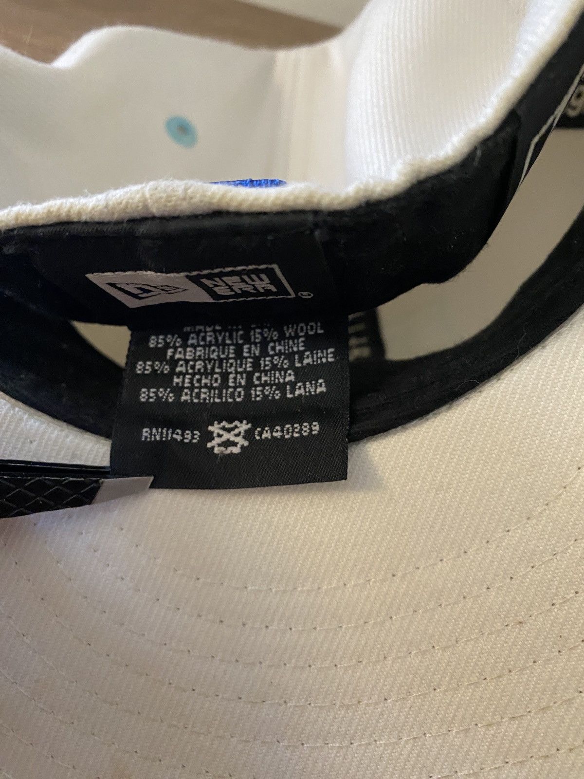 New Era Washington Nationals New Era DC White Blue Fitted Cap Hat 7 Size ONE SIZE - 17 Thumbnail