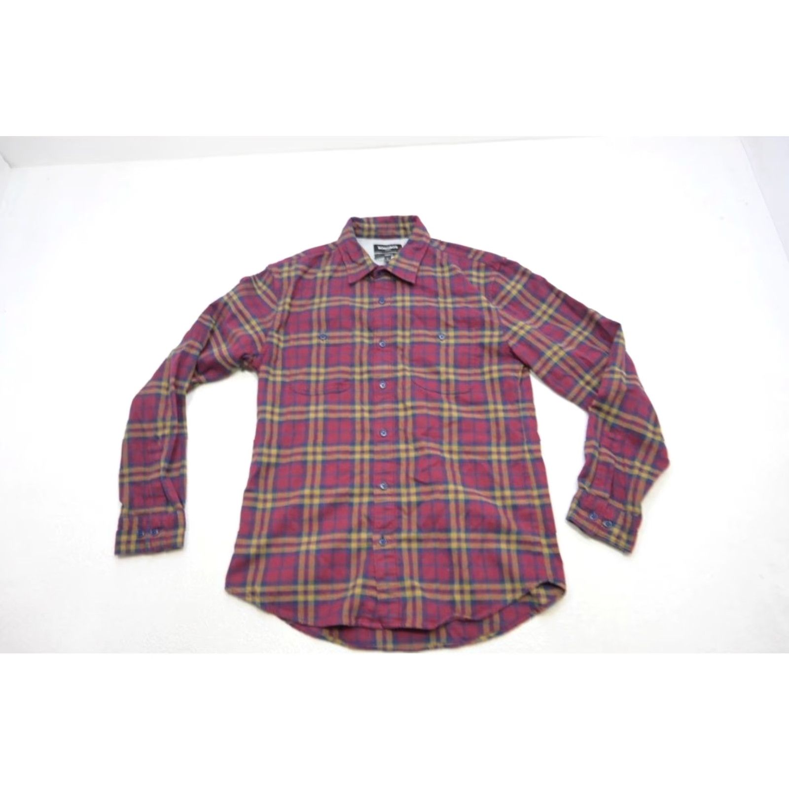 Bonobos Dress Shirt Plaid Flannel Long Sleeve Mens Sz Large Standard Fit  Button-Front Cotton Spandex