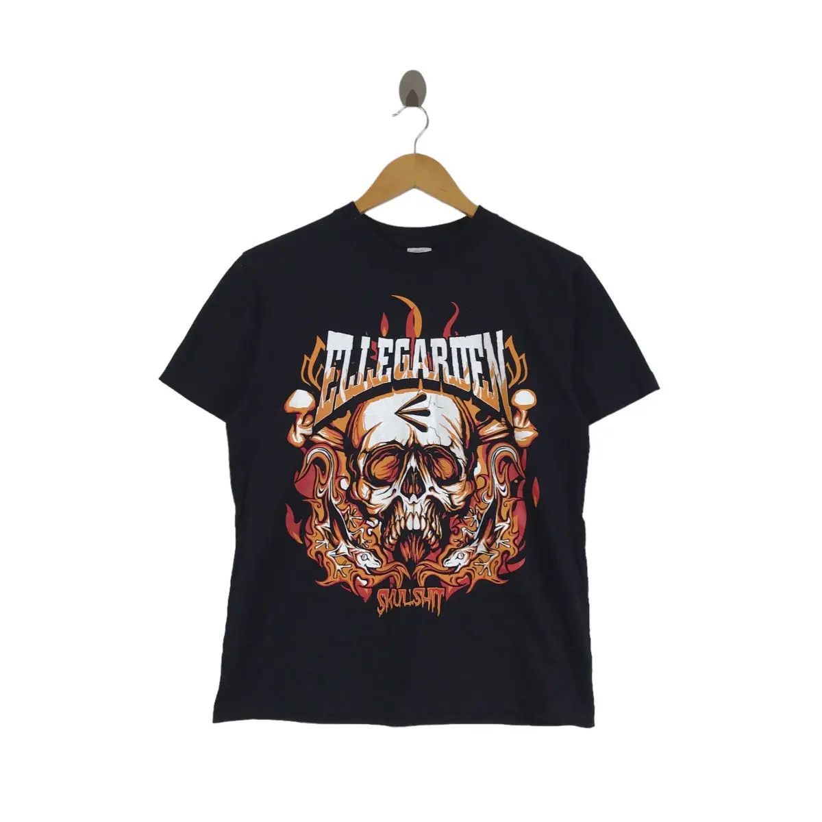 Vintage ELLEGARDEN SKULL SHIT Japan Band Punk Eleven Fire Tee Shirt Size US S / EU 44-46 / 1 - 1 Thumbnail