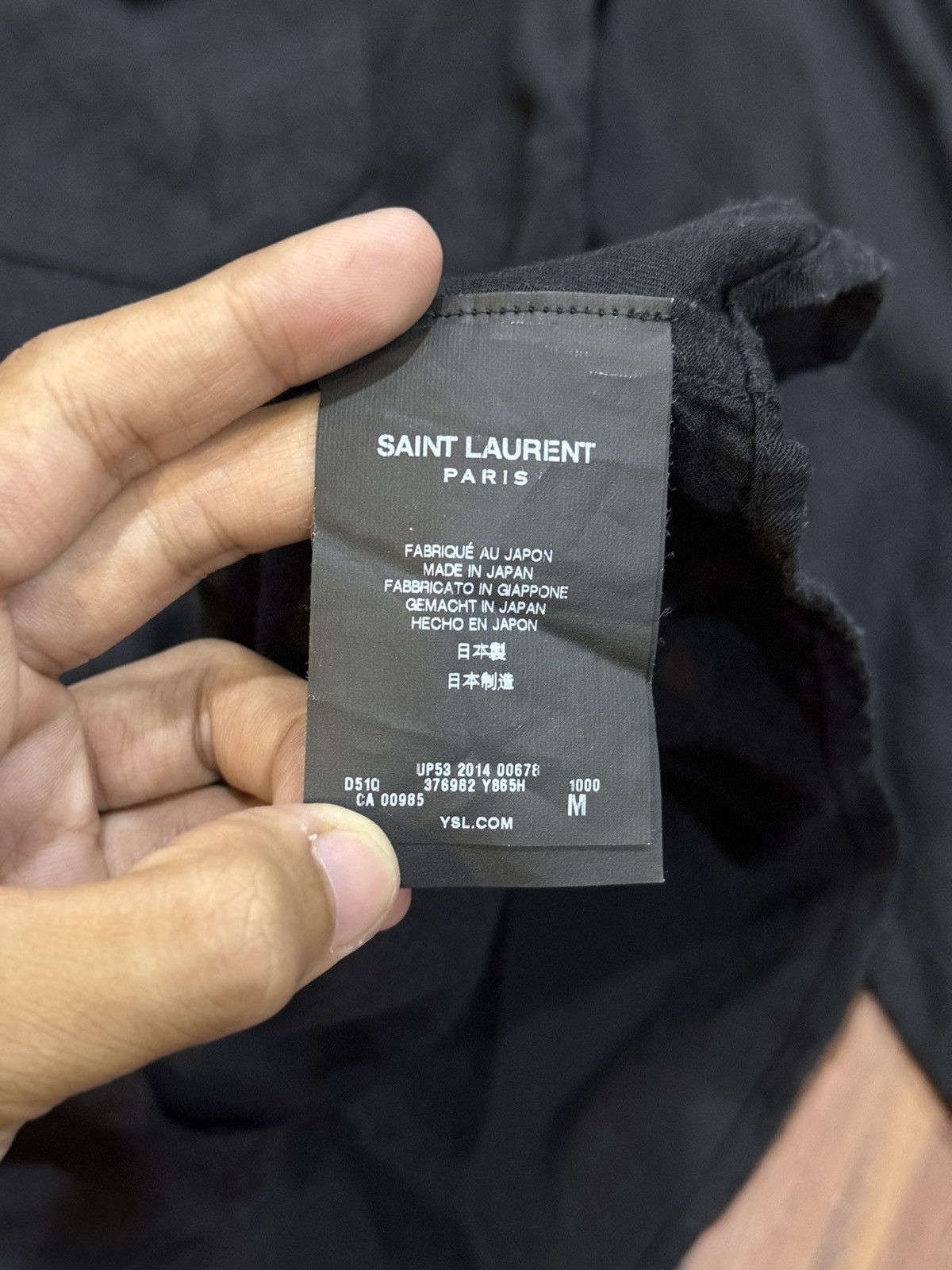 Saint Laurent Paris Saint Laurent pointed collar Western denim shirt Size US M / EU 48-50 / 2 - 6 Thumbnail