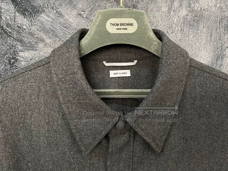 Thom Browne Thom Browne Notched Collar Single-Breasted Long-Sleeve Jac Size US XL / EU 56 / 4 - 3 Thumbnail