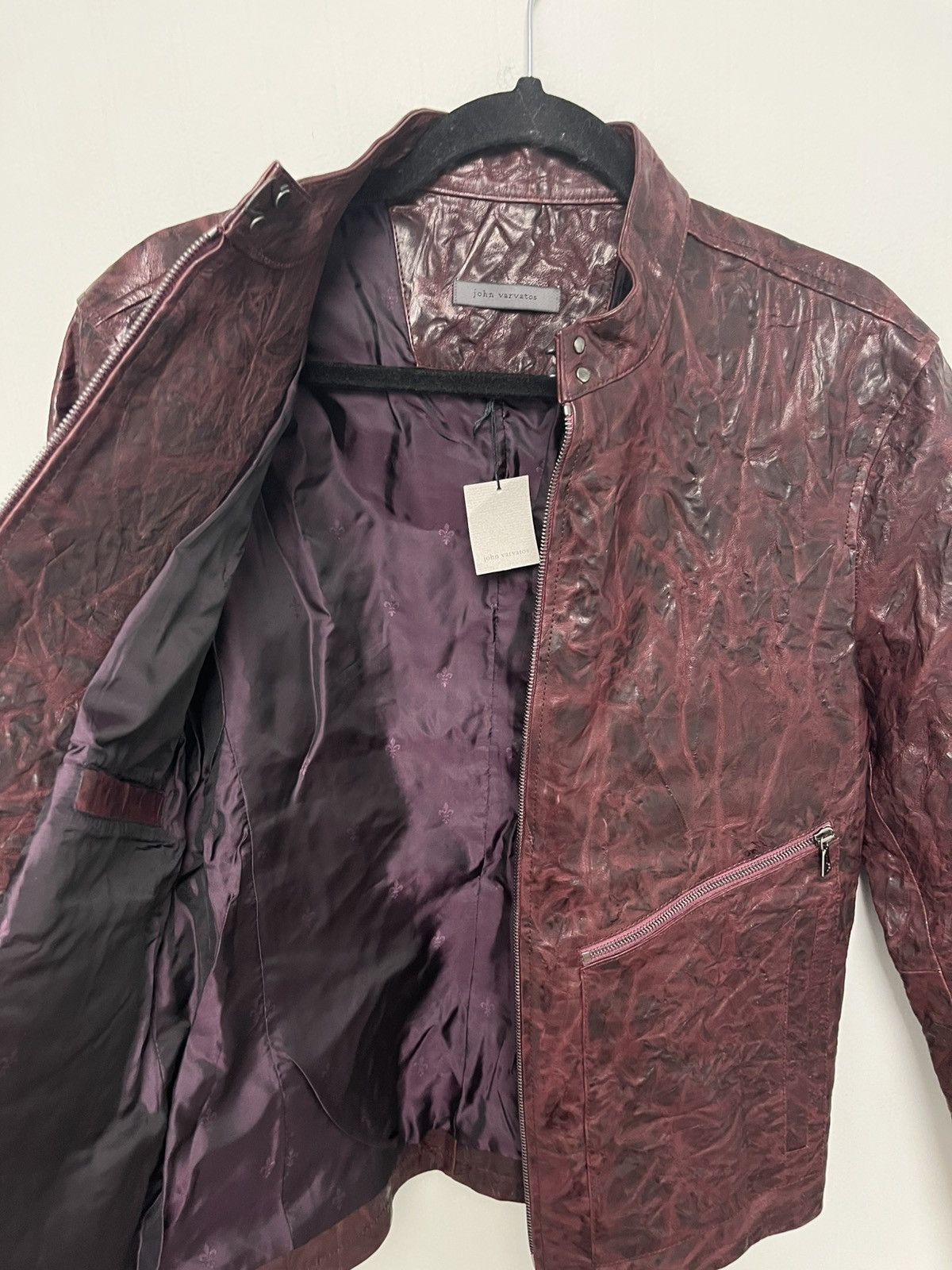 John Varvatos Vicarage racer leather jacket. Size EU 48 USA 38 Size US M / EU 48-50 / 2 - 16 Thumbnail