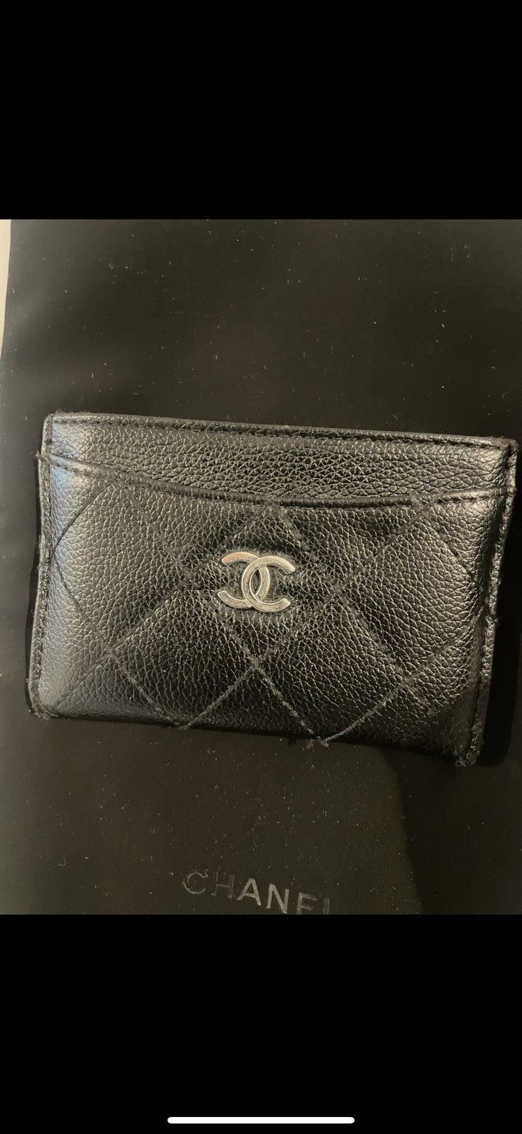 Chanel Women’s Chanel black leather Credit Card Holder Size ONE SIZE - 5 Thumbnail