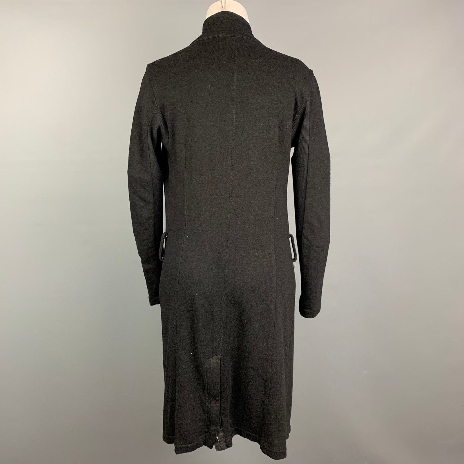 Other THEODOR Size XS Black Ribbed Cotton Blend Long Jacket Size XS / US 0-2 / IT 36-38 - 4 Thumbnail