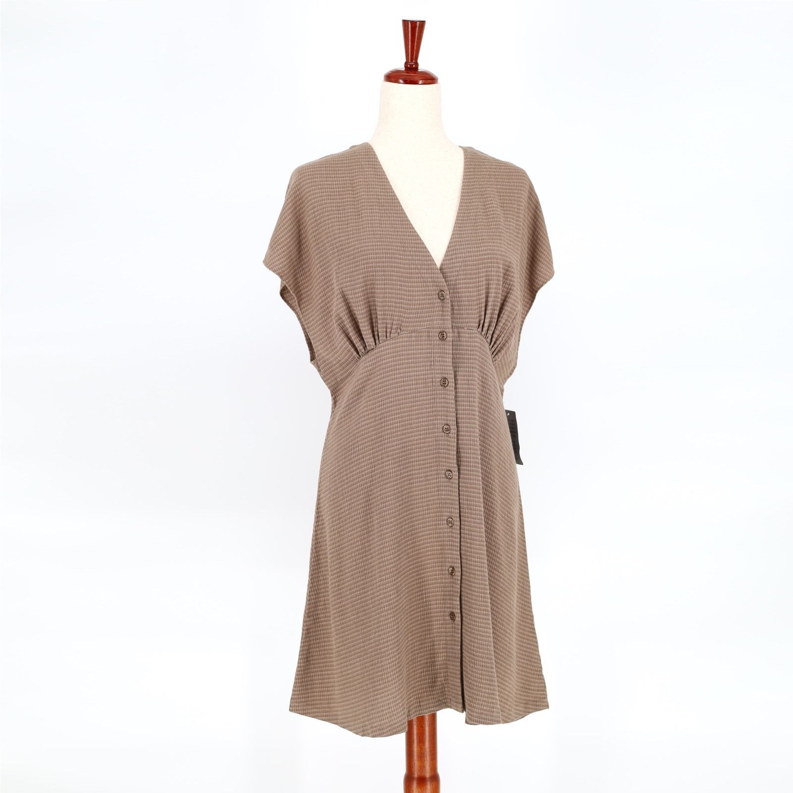 Samsoe Samsoe Samsoe Samsoe Women Valerie Button Front Casual Dress Size M Size M / US 6-8 / IT 42-44 - 4 Thumbnail