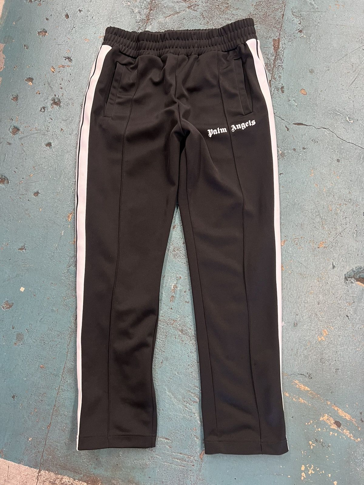 Palm Angels Palm Angels black/white track pants Size US 34 / EU 50 - 1 Thumbnail
