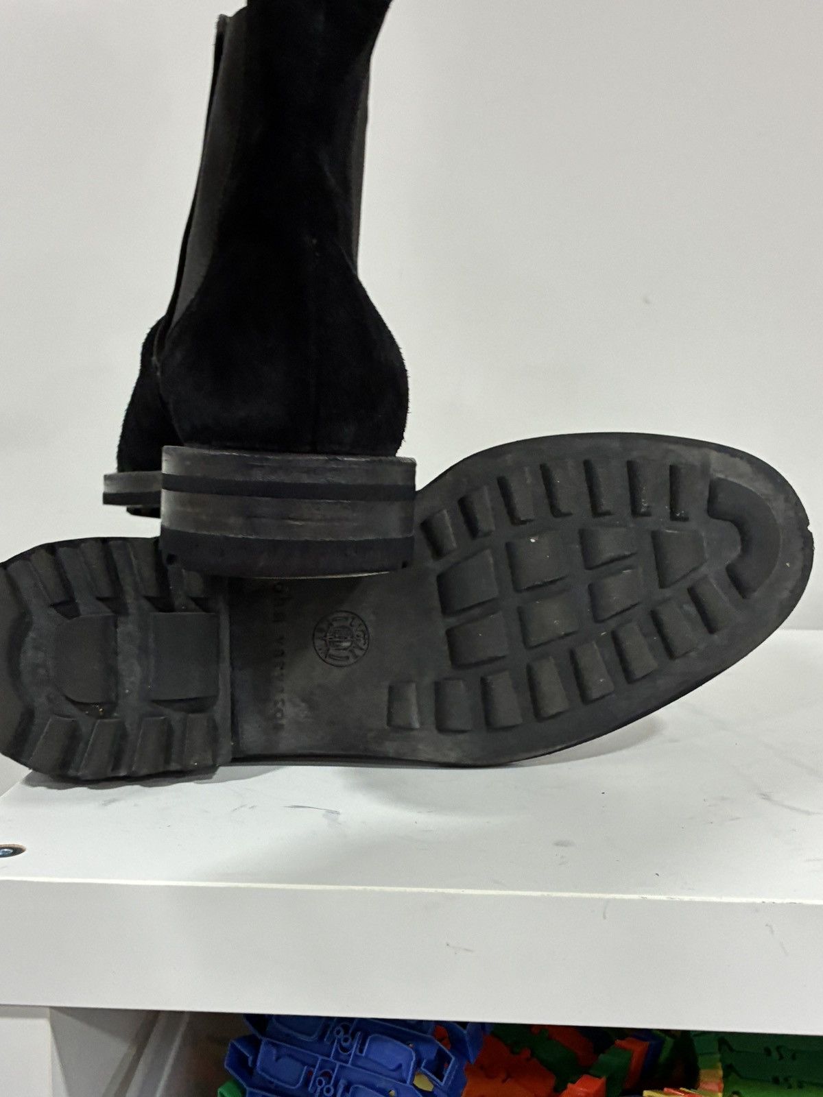 John Varvatos Black suede sharpei boot 8.5 Size US 8.5 / EU 41-42 - 15 Thumbnail