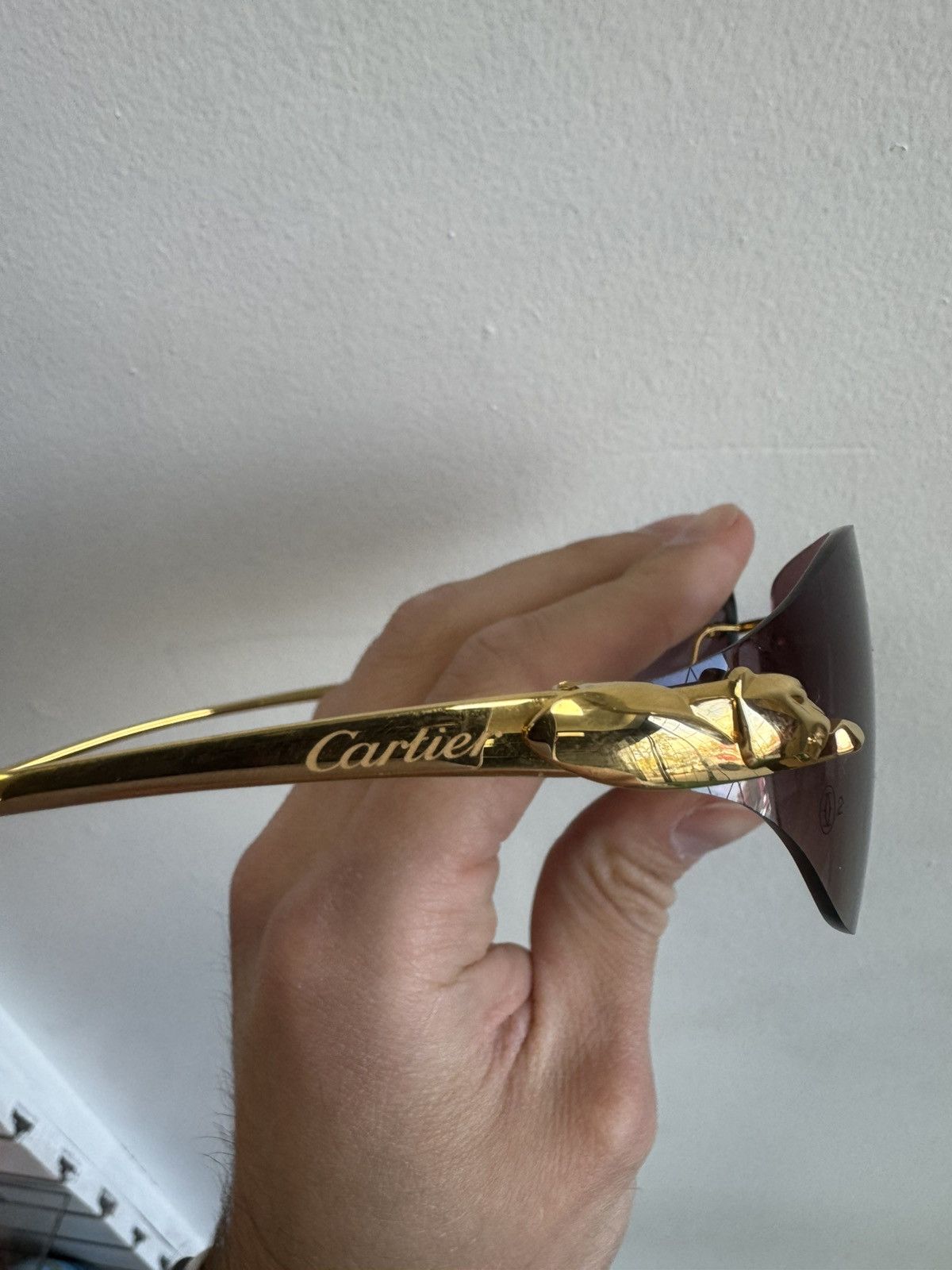 Cartier Cartier Panthère Panther Rimless Sunglasses Non-Prescription Size ONE SIZE - 8 Thumbnail