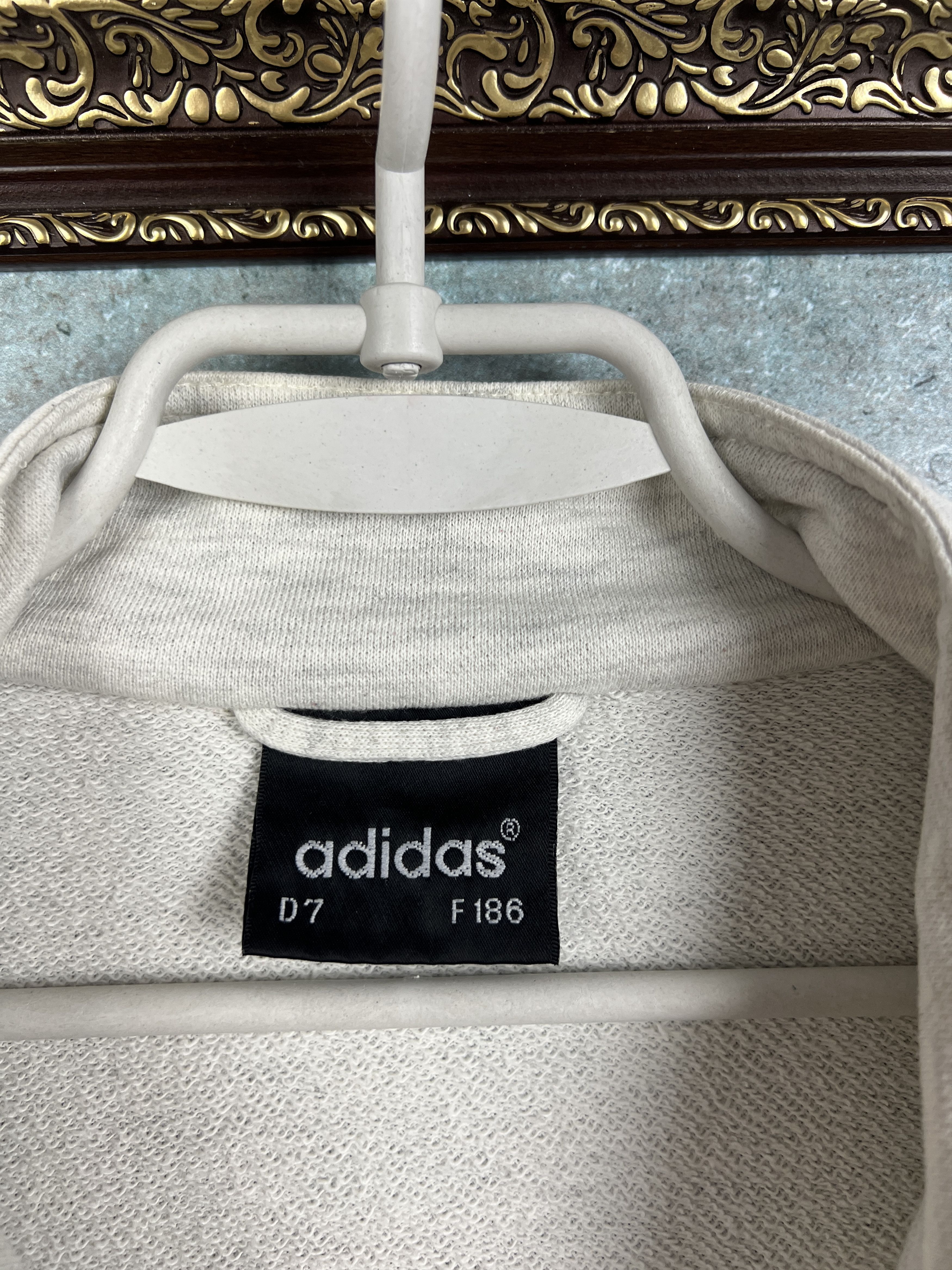 Adidas Vintage 90's Adidas Jacket White Sweater Track Top Zip Hype Size US L / EU 52-54 / 3 - 6 Thumbnail