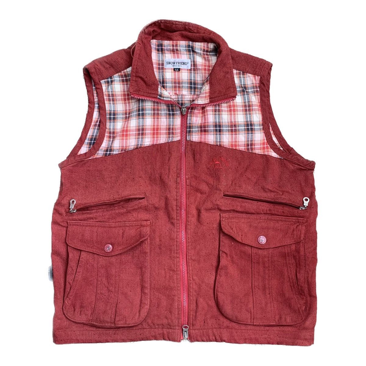 If Six Was Nine × Le Grande Bleu (L.G.B.) VEST SNOWMAN DOUBLE ZIPPER Size 40L - 2 Thumbnail