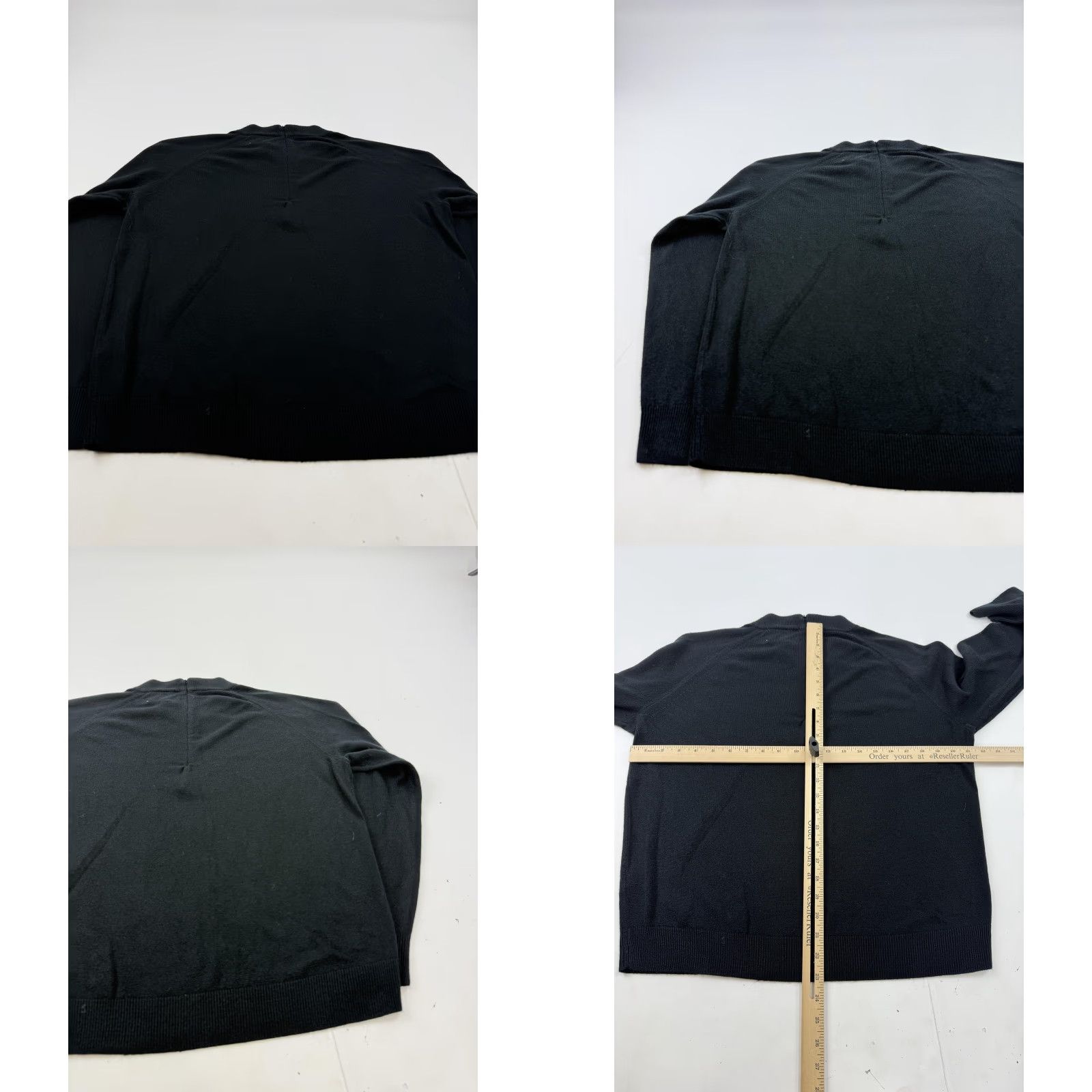 Vintage Debbie Morgan Sweater Womens Large Black Mock Neck Zip Back Knit Pullover Size L / US 10 / IT 46 - 8 Thumbnail