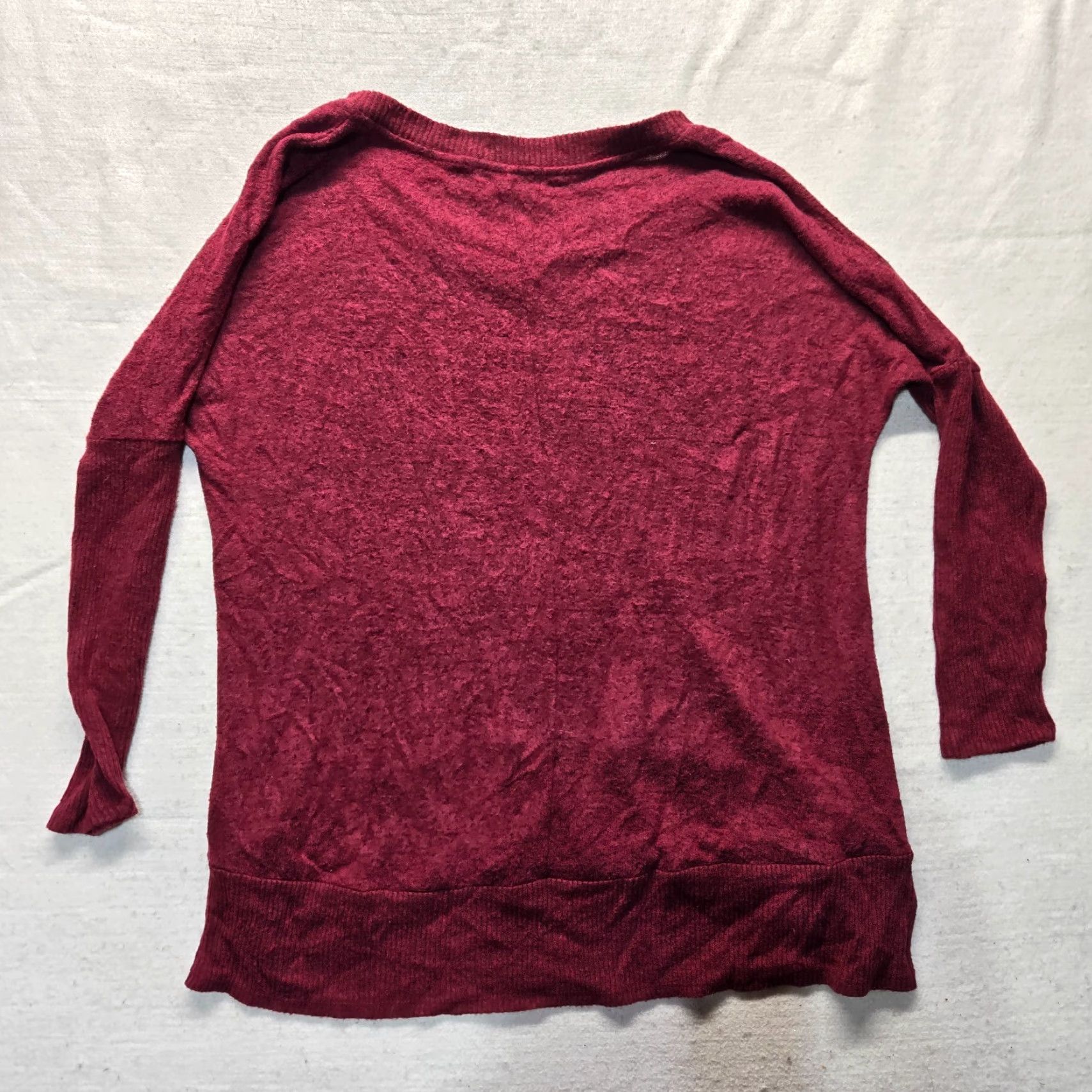 Vintage Pink Rose Sweater Shirt Womens Oversized Long Sleeve V-Neck Purple S Adult Small Size S / US 4 / IT 40 - 7 Thumbnail