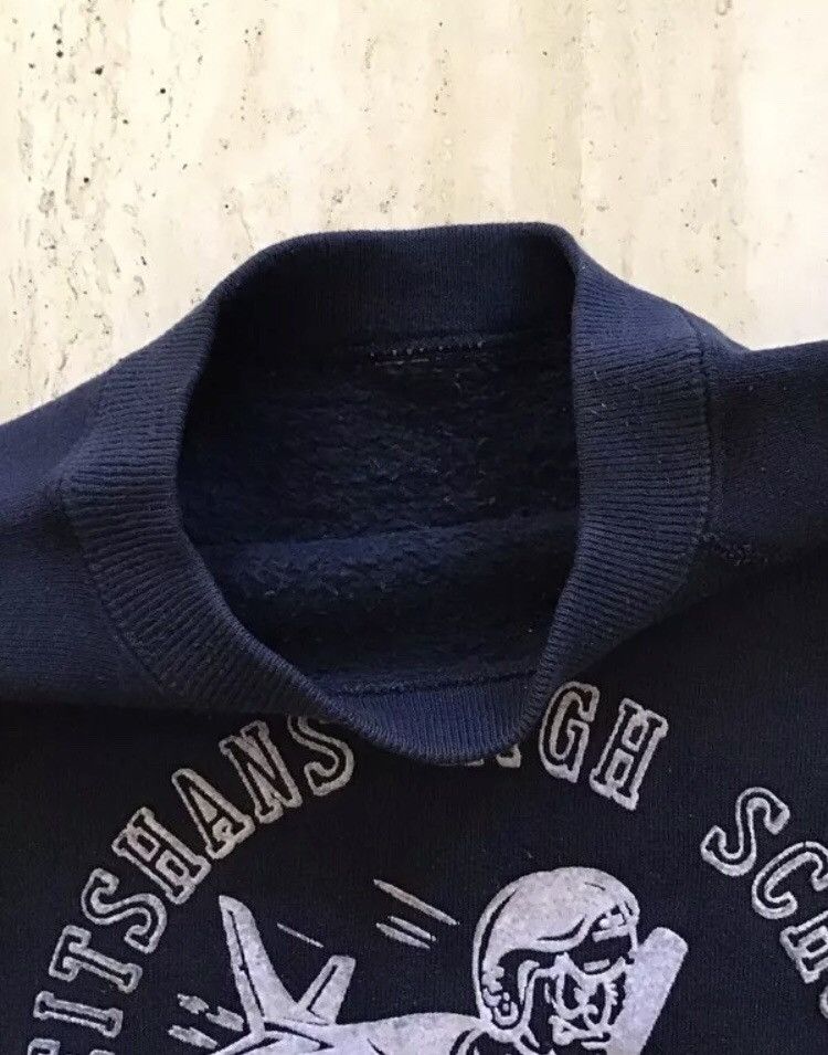 Vintage 50s true vintage flocked Crewneck Sweatshirt Size US S / EU 44-46 / 1 - 2 Thumbnail