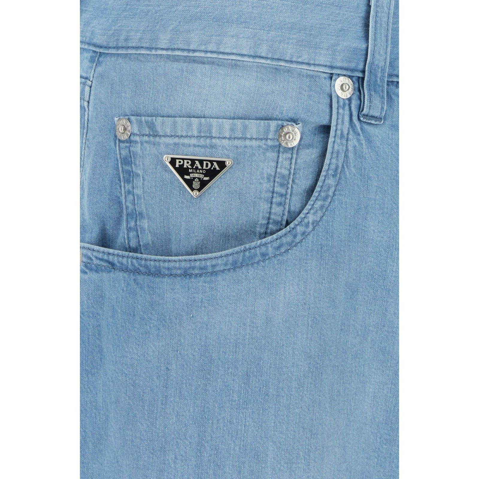 Prada PRADA Light Blue Denim Jeans New & Authentic (Men's size:30; Size US 30 / EU 46 - 3 Thumbnail