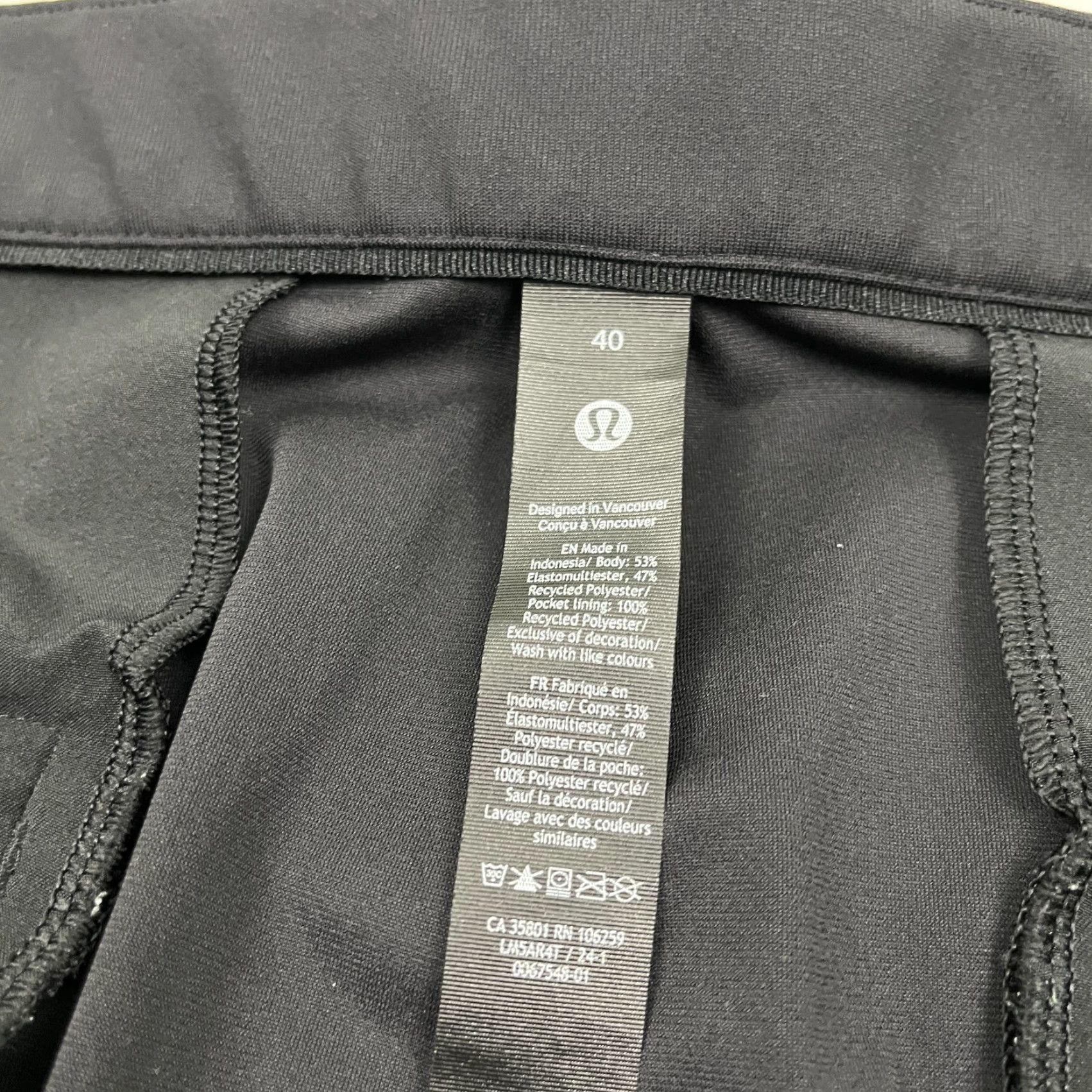 Lululemon Lululemon ABC Classic Fit Pants Men 40 x 35 Black Travel Office Golf Work Casual Size US 40 / EU 56 - 3 Thumbnail
