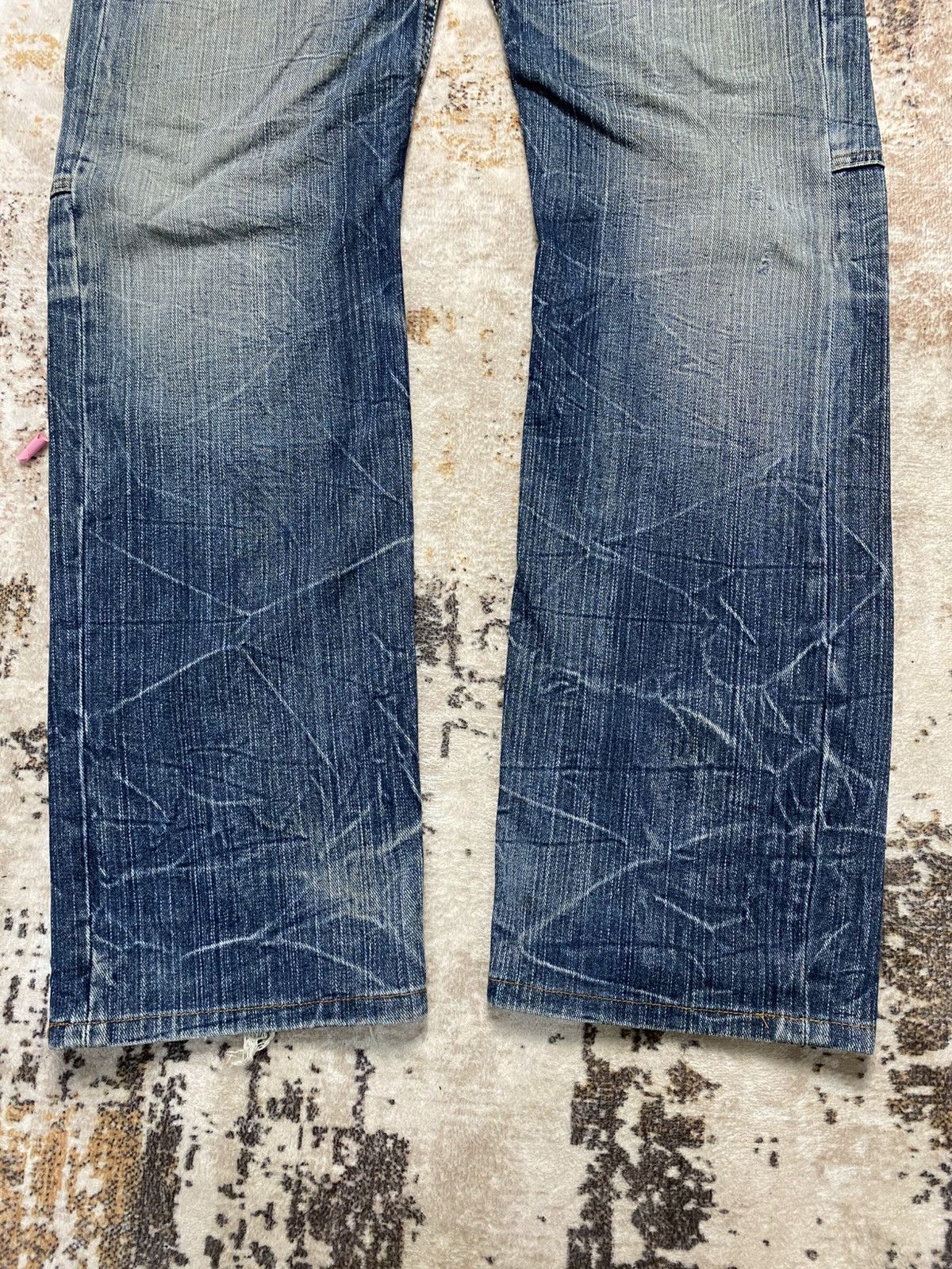 If Six Was Nine 💥Rare Double Waist Handcraft Jeans💥 Size US 31 - 3 Thumbnail