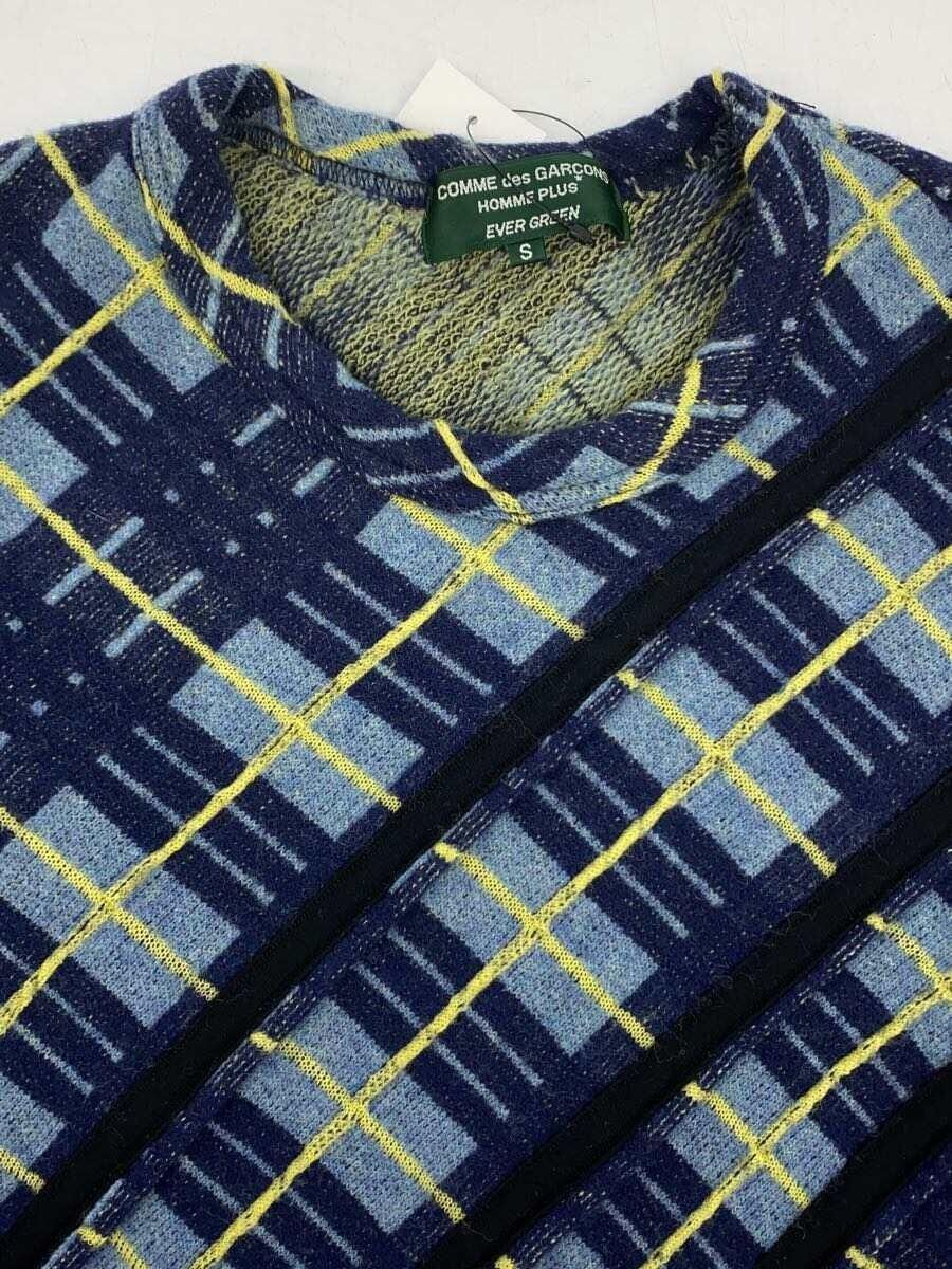 Comme des Garcons × Comme des Garcons Homme Plus Plaid Striped Wool Knit Sweater Size US S / EU 44-46 / 1 - 3 Thumbnail