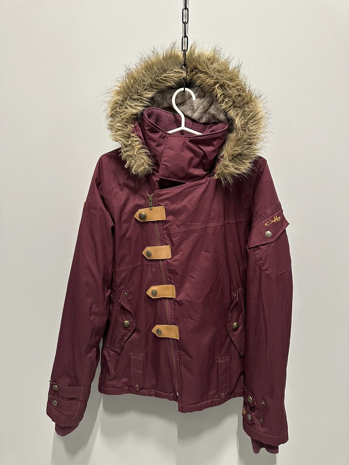 Oakley Vintage Oakley Bomber Jacket 00s Fur Hood Japanese Style Size XS / US 0-2 / IT 36-38 - 1 Thumbnail