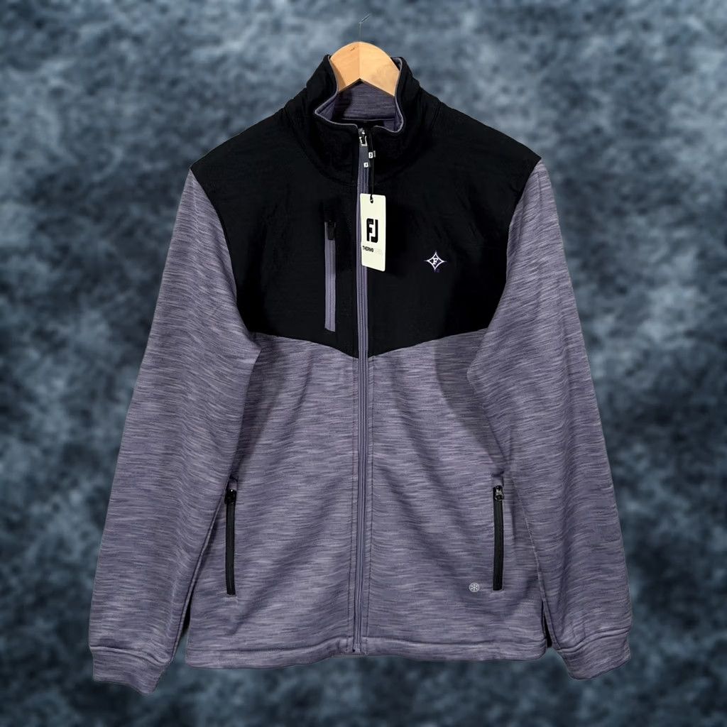 Footjoy FootJoy ThermoSeries Hybrid Midlayer Jacket Mens Medium Purple Full Zip Golf Size US M / EU 48-50 / 2 - 1 Thumbnail