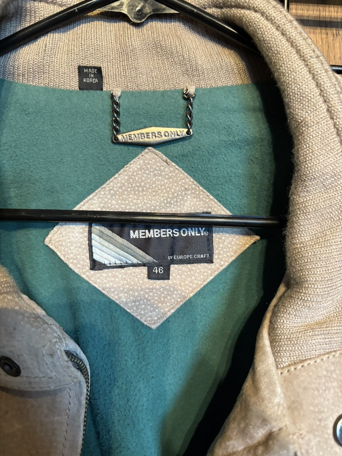 Members Only Vintage Members Only Leather Bomber Jacket – Size 46 Size US L / EU 52-54 / 3 - 3 Thumbnail