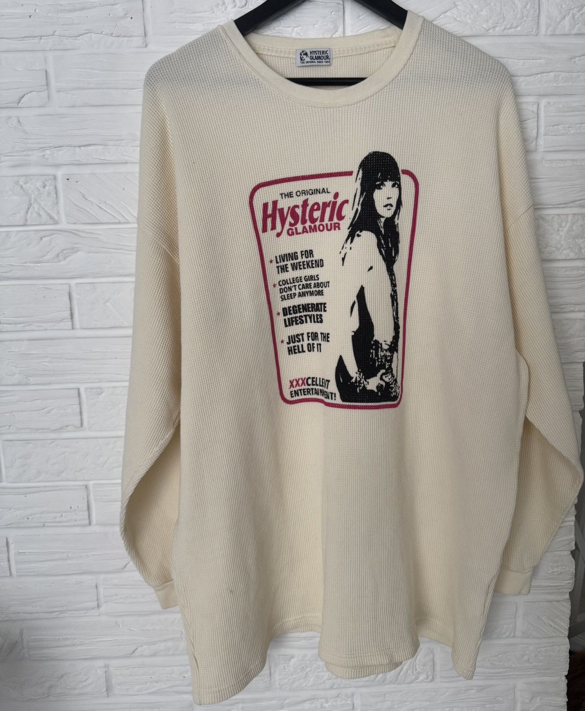 Hysteric Glamour waffle knit longsleeve