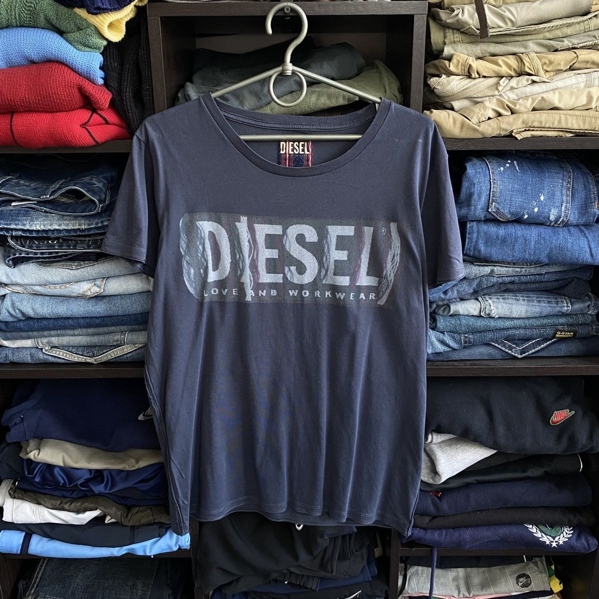 Diesel Luxury Diesel Big Graphic Logo y2k designer streetwear tee Size US M / EU 48-50 / 2 - 1 Thumbnail