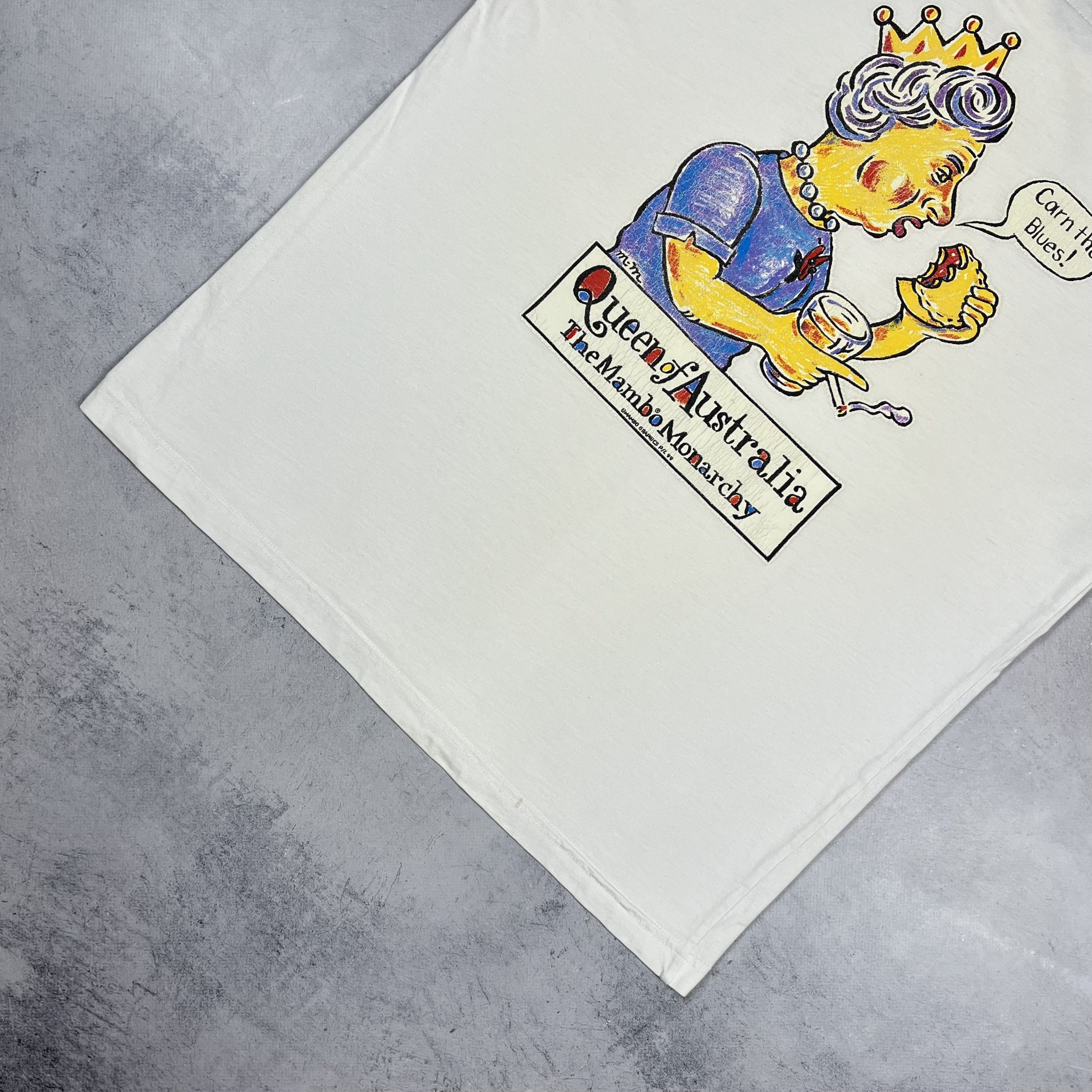 Mambo Vintage Mambo Queen Of Australia Big Logo T Shirt 1998 Size US S / EU 44-46 / 1 - 4 Thumbnail