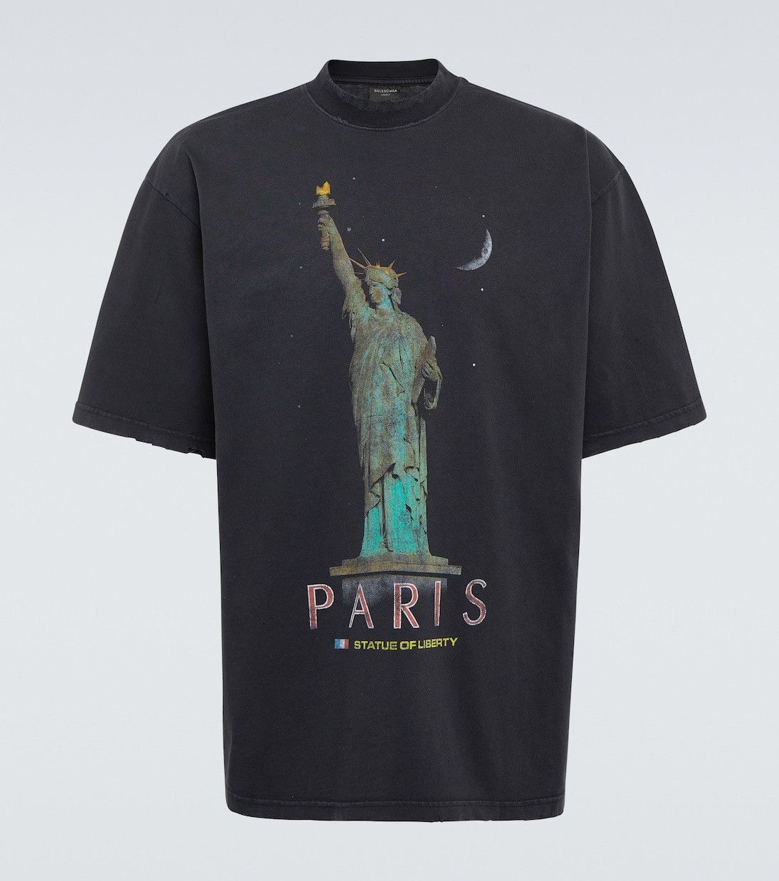 Balenciaga 2024 Paris Liberty cotton jersey T-shirt Size US L / EU 52-54 / 3 - 1 Thumbnail