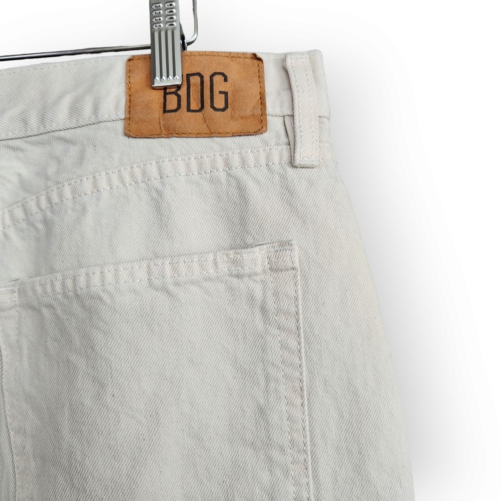 Bdg BDG Urban Outfitters Cream High Waisted Baggy Jeans 34 Size 40" / US 18 - 8 Thumbnail