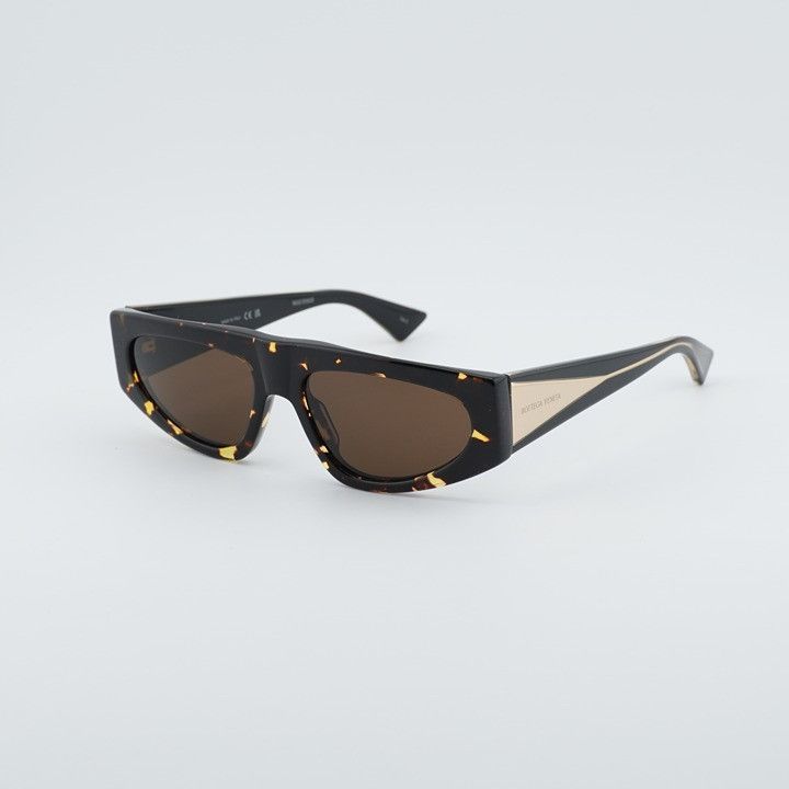 Bottega Veneta Bottega Veneta BV1277S 002 Sunglasses Havana Cat Eye Frame Size ONE SIZE - 2 Thumbnail