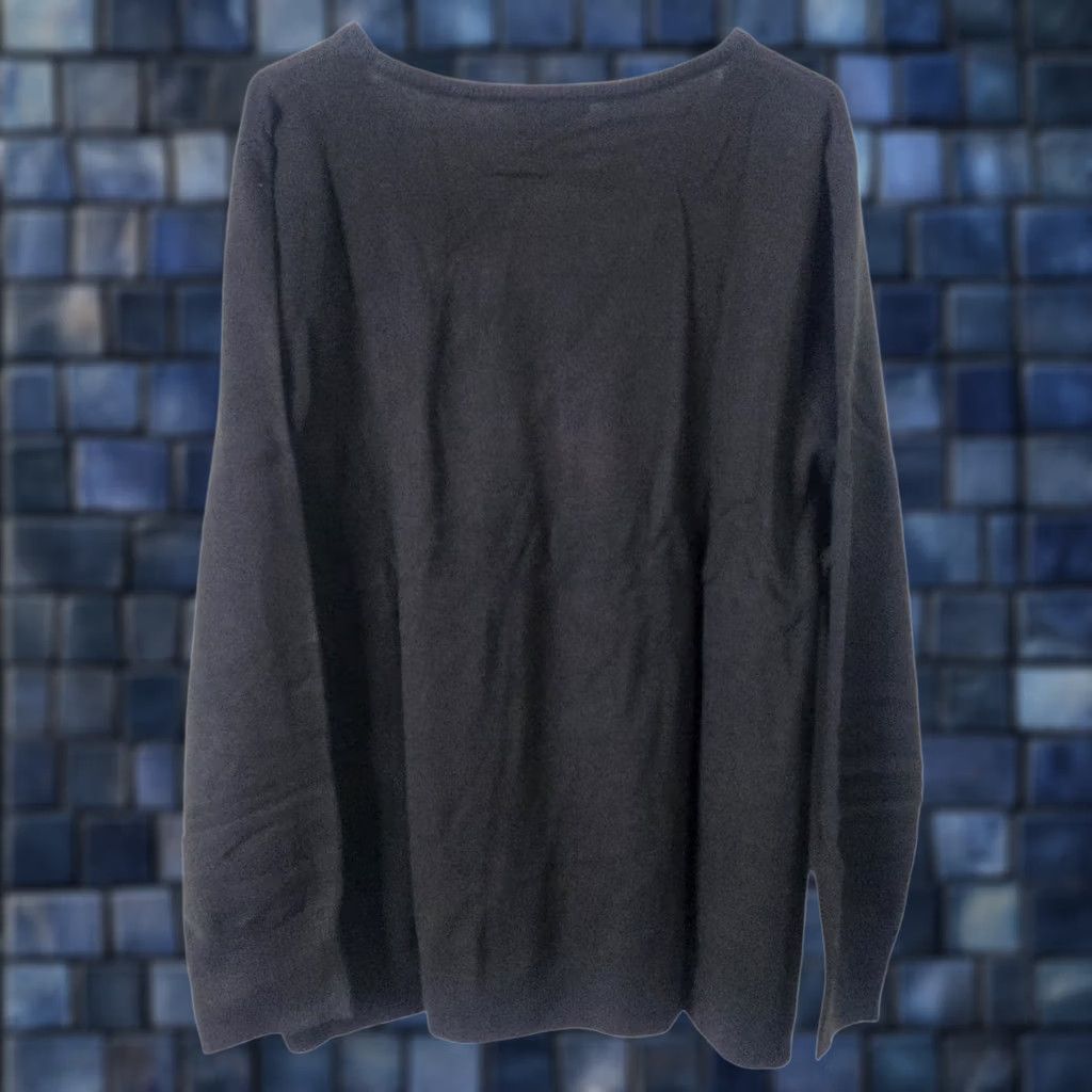 Vintage New York & Company NY&Co Womens 3X Sweater V-Neck Pullover Acrylic Black Size XXL / US 16-18 / IT 52-54 - 1 Thumbnail