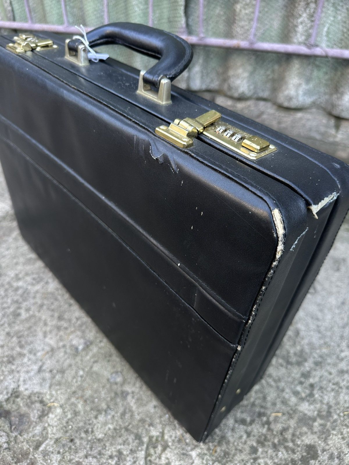 Leather × Vintage 1960/70s Sterling Combination Lock Leather Briefcase Size ONE SIZE - 12 Thumbnail