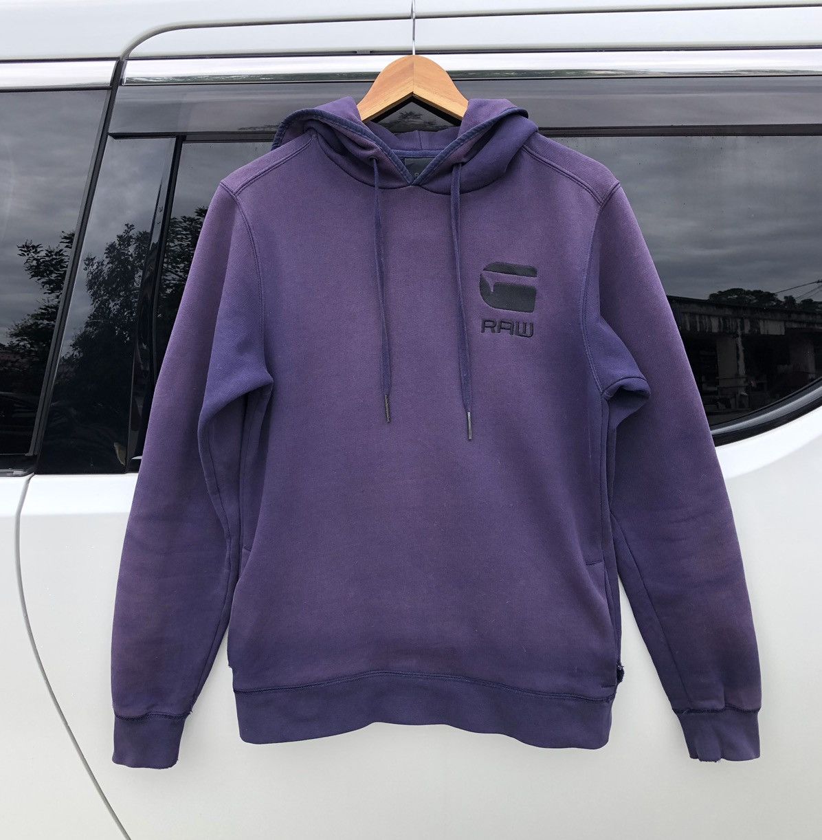 G-Star 👹Vintage G STAR RAW Sun Faded Distressed Hoodie Sweatshirt Size US S / EU 44-46 / 1 - 1 Thumbnail