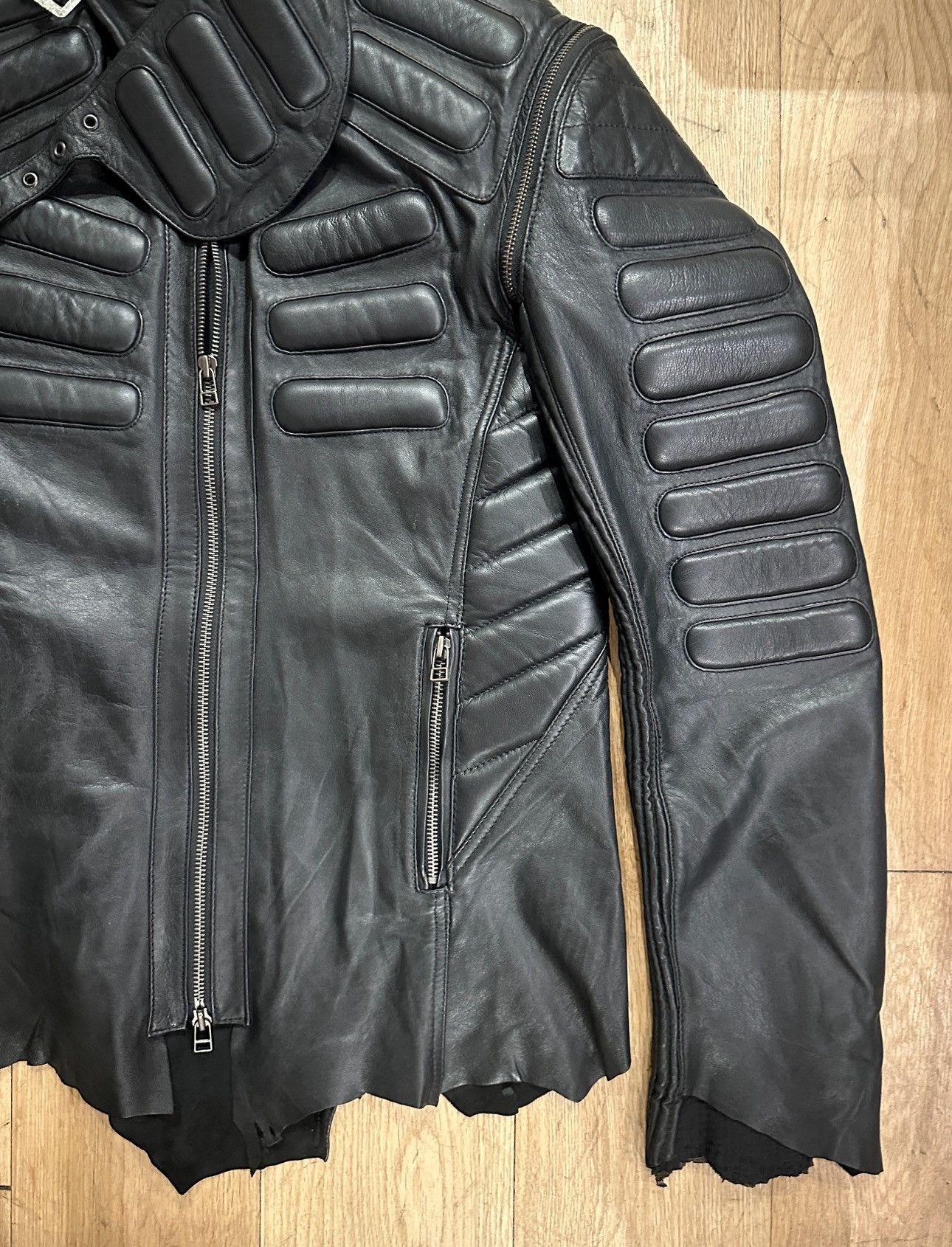 Yasuyuki Ishii Yasuyuki Ishii FW24 Leather Racing Jacket Size US L / EU 52-54 / 3 - 6 Thumbnail