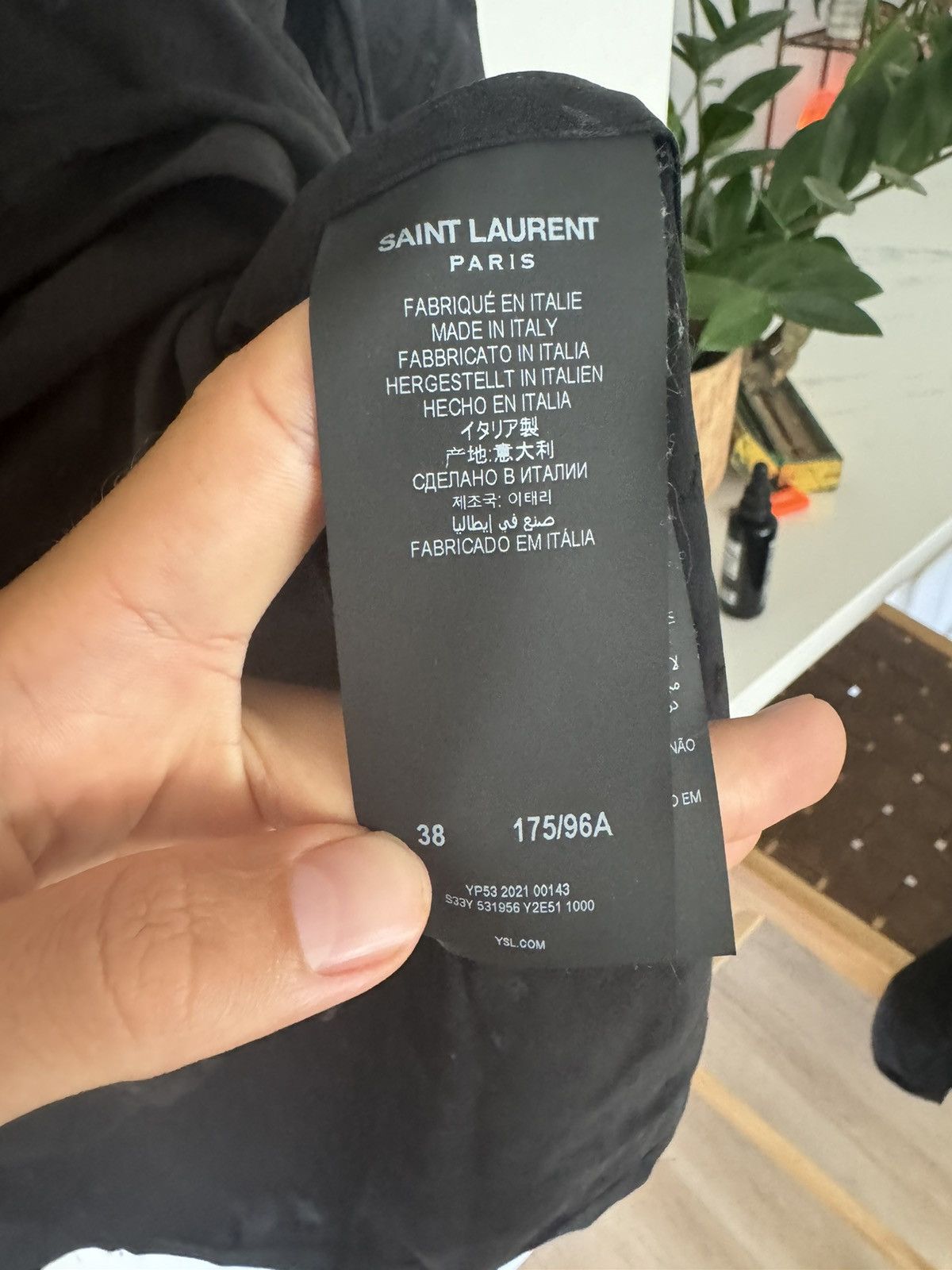 Saint Laurent Paris Silk Jacquard Logo Shirt Sold out Size US S / EU 44-46 / 1 - 5 Thumbnail