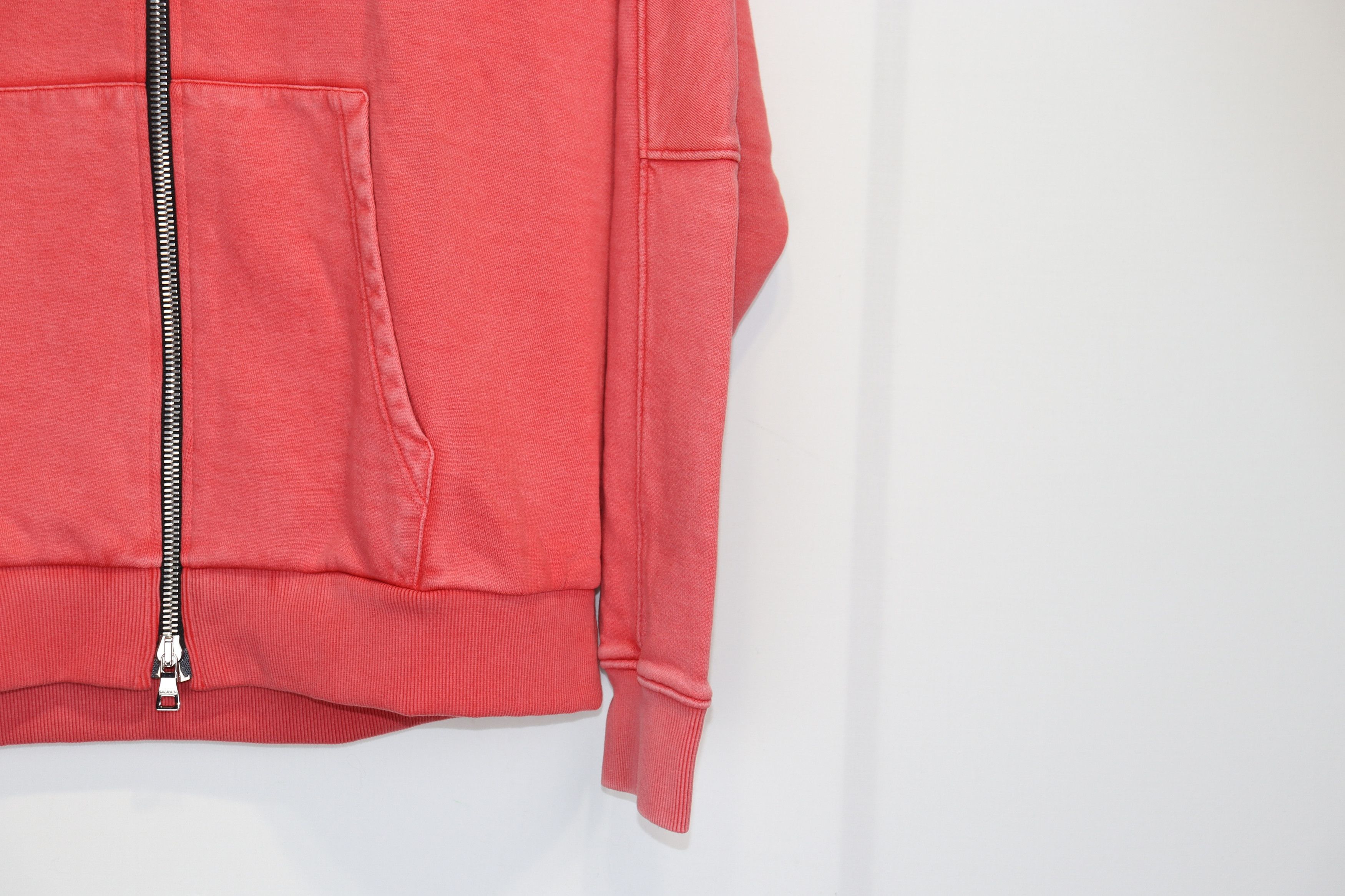 Balmain o1rshd1 Zipper Hoodie in Pink Size US M / EU 48-50 / 2 - 4 Thumbnail