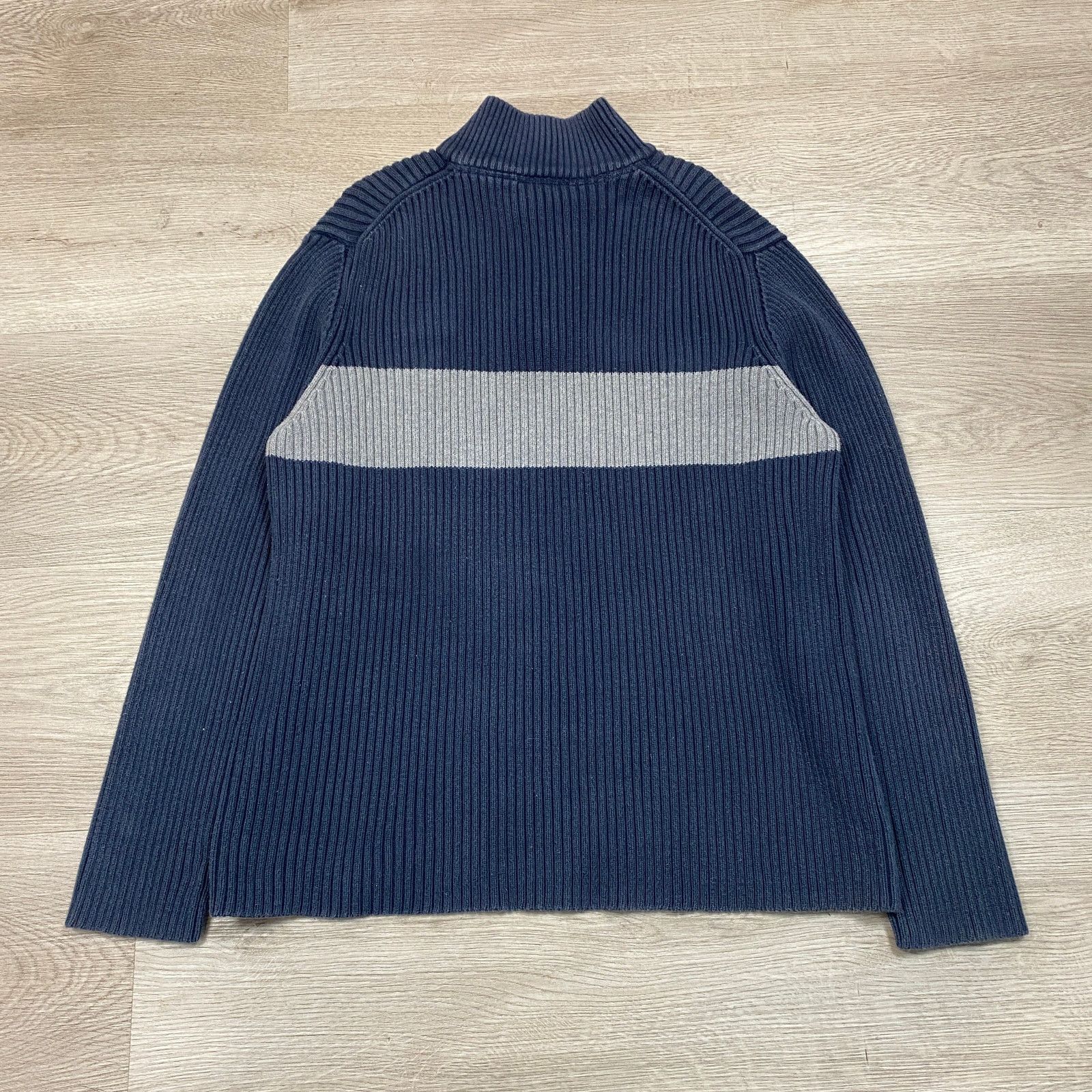 Polo Ralph Lauren × Vintage Vintage Polo Jeans Co Ralph Lauren 1/4 Zip Rib Sweater 2XL Size US XXL / EU 58 / 5 - 3 Thumbnail