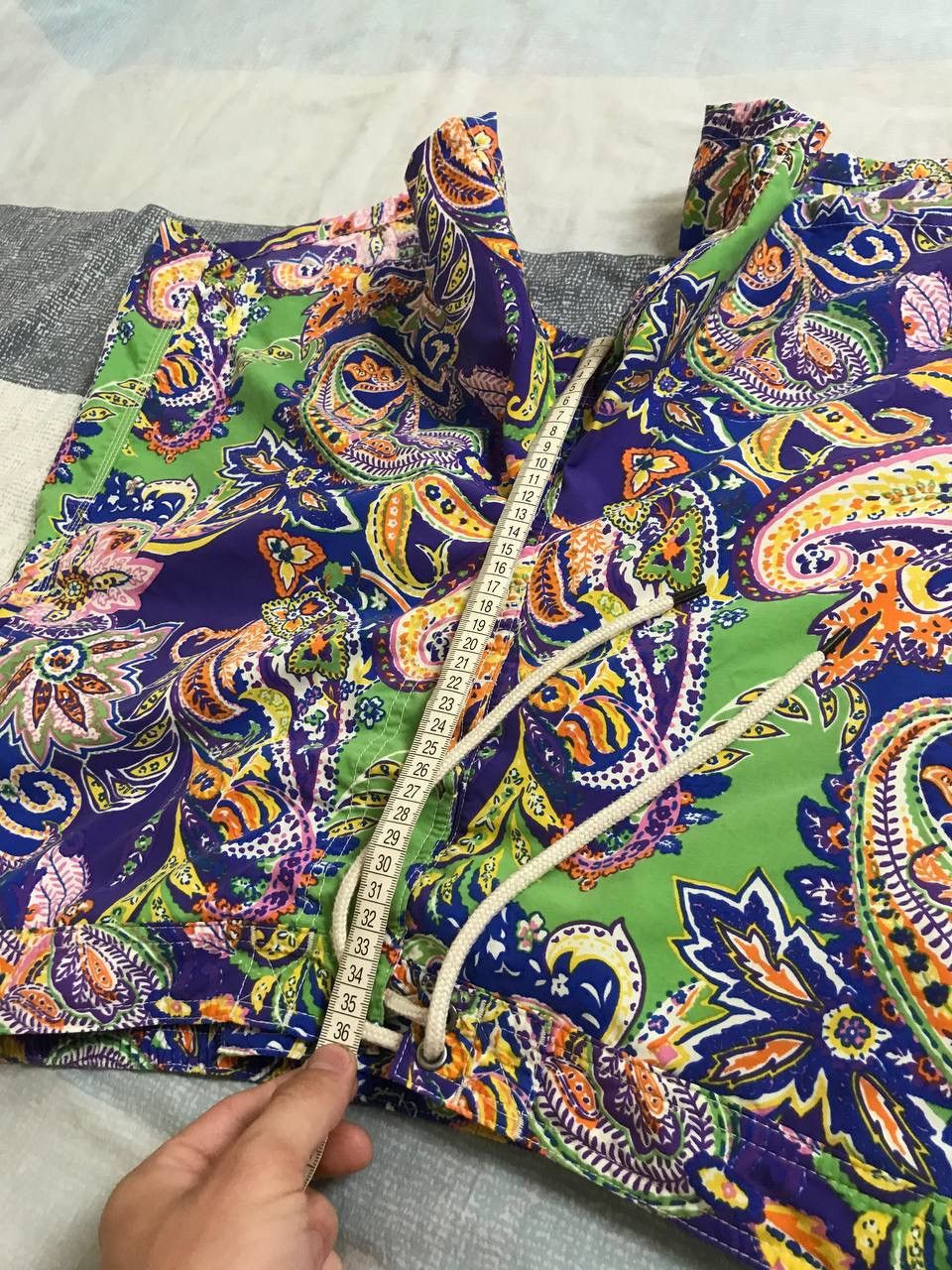 Polo Ralph Lauren 🔥 Polo Ralph Lauren 90s Vintage Swim Shorts Art Logo Y2K Size US 34 / EU 50 - 8 Thumbnail