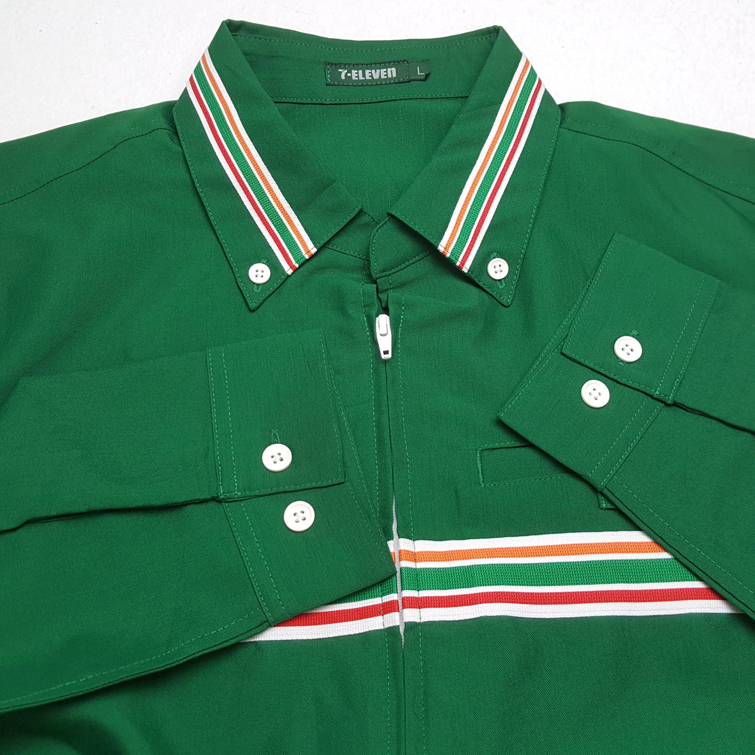 Japanese Brand × Vintage Vintage 7-ELEVEn Japanese Workers Uniform Shirt Jacket Size US L / EU 52-54 / 3 - 9 Thumbnail