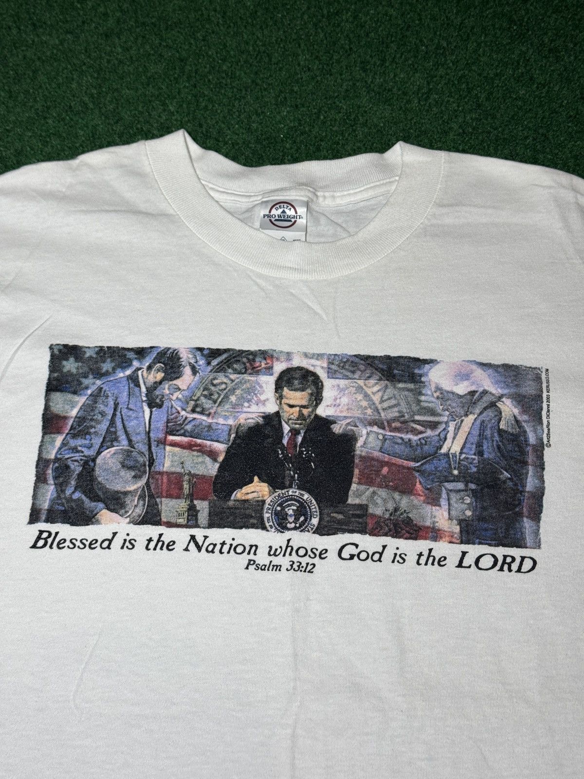 Delta George Bush Blessed In The Nation God Is Lord Y2K T Shirt XL Size US XL / EU 56 / 4 - 2 Thumbnail