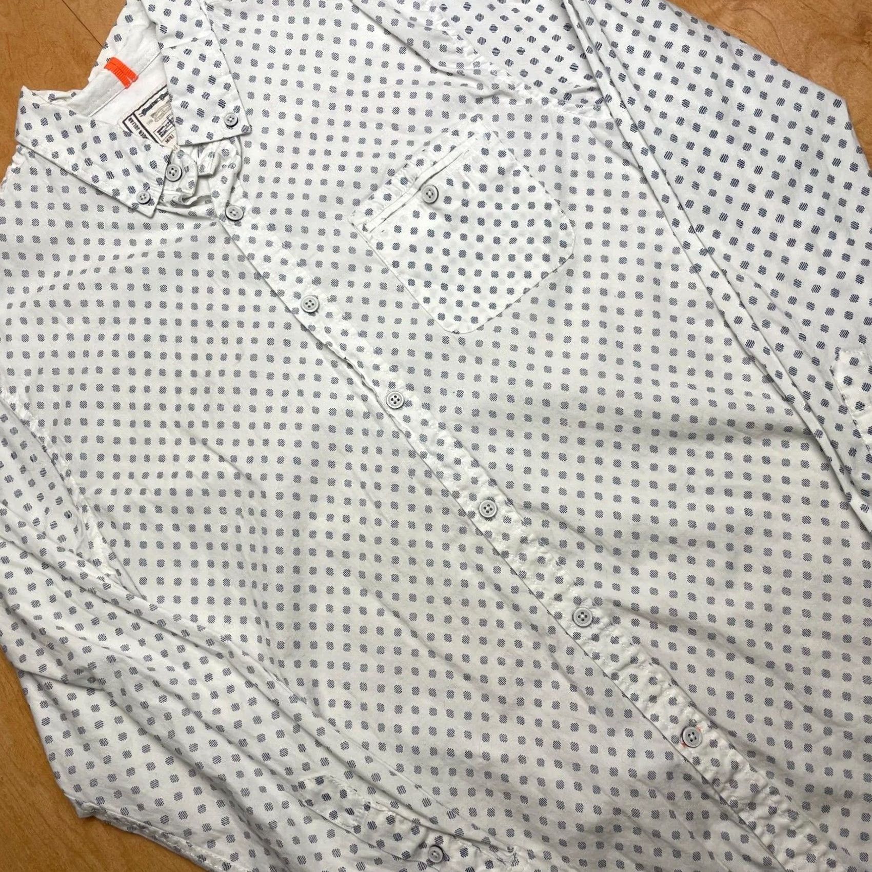 Alexander Julian Alexander Julian Shirt Mens M White Pattern Long Sleeve Button Collared Size US M / EU 48-50 / 2 - 3 Thumbnail
