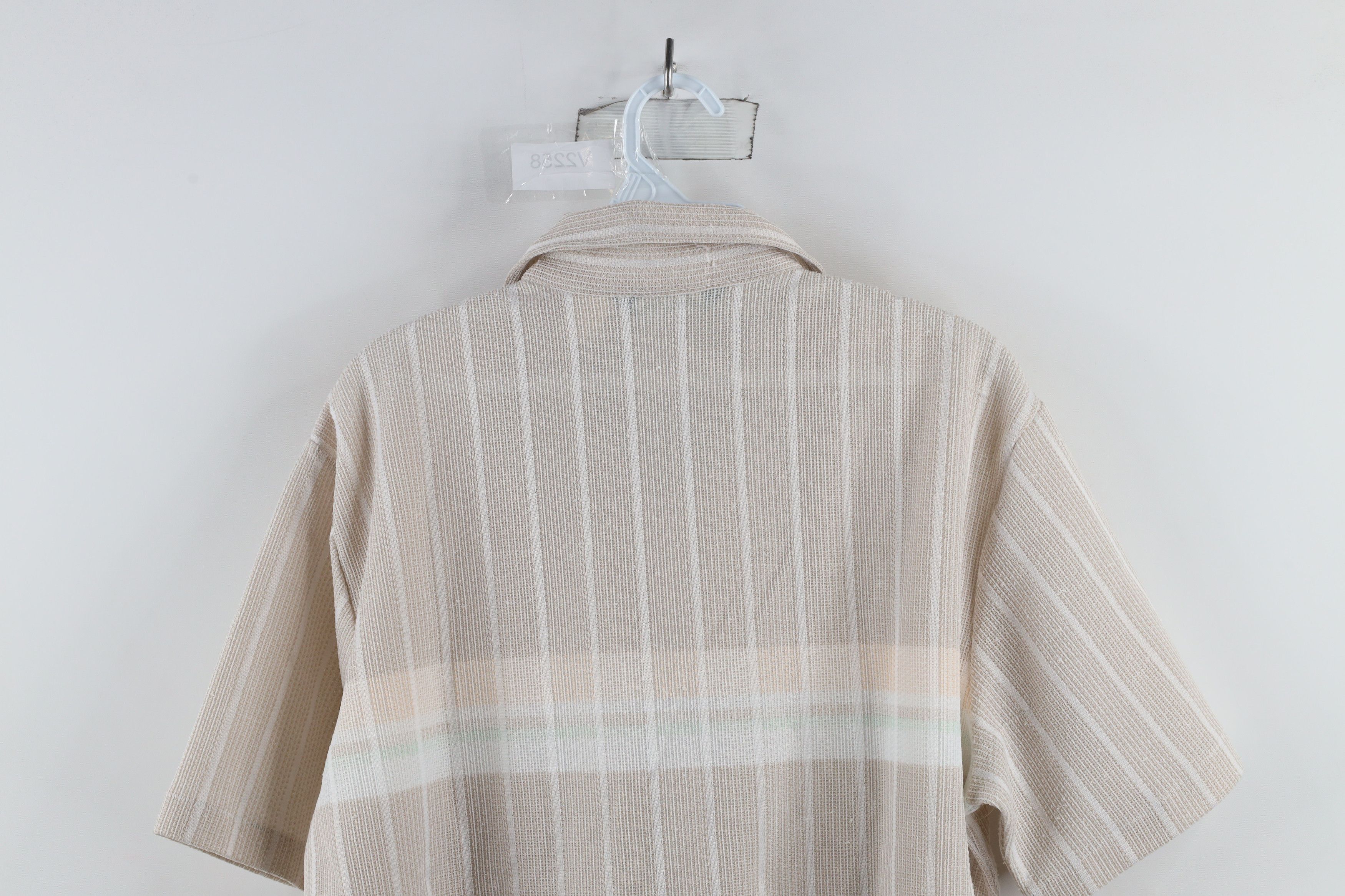Vintage Vintage 70s Streetwear Knit Pastel Striped Polo Shirt USA Size US XL / EU 56 / 4 - 10 Thumbnail