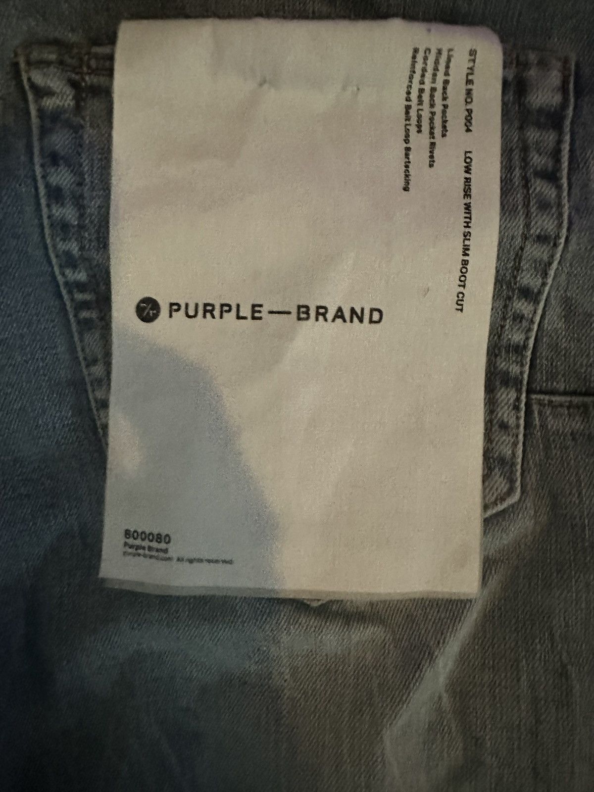 Purple Brand P004 Low Rise Slim Boot Cut Size US 32 / EU 48 - 4 Thumbnail