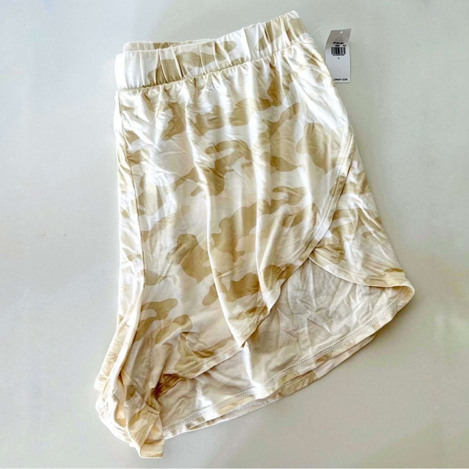 Old Navy NEW OLD NAVY White Beige Tan Camo Print Lounge Mini Shorts Size 32" / US 10 / IT 46 - 4 Thumbnail