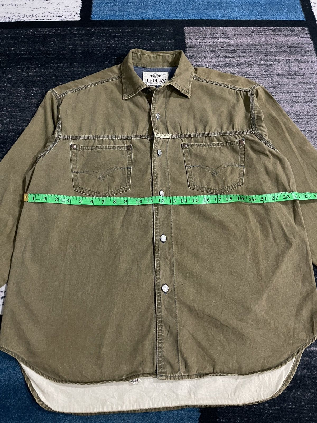 Replay × Vintage Vintage Replay Italy Longsleeve Button Shirt Size US XL / EU 56 / 4 - 15 Thumbnail