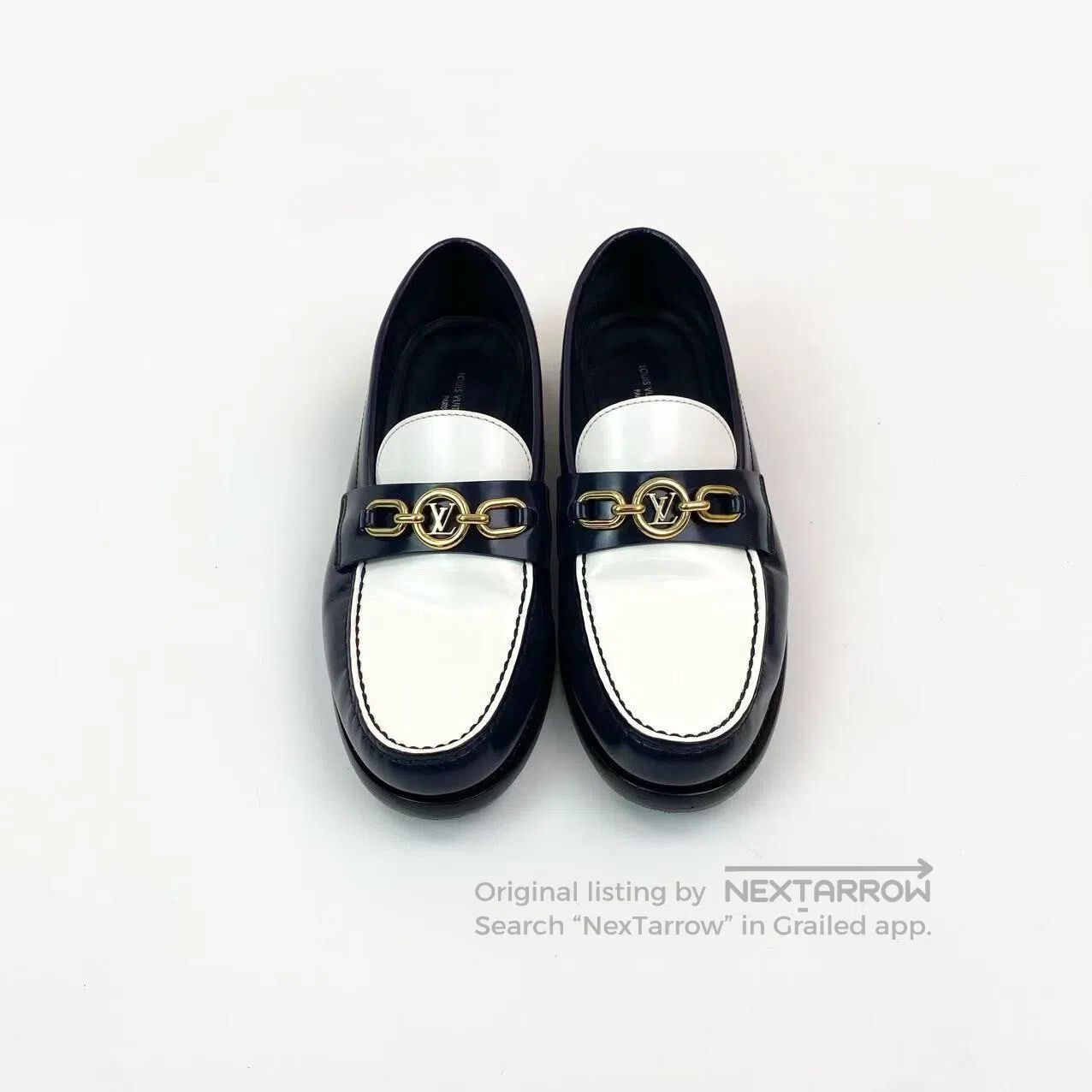Louis Vuitton Louis Vuitton Color-blocked gold label loafers| Size US 5.5 / IT 35.5 - 2 Thumbnail