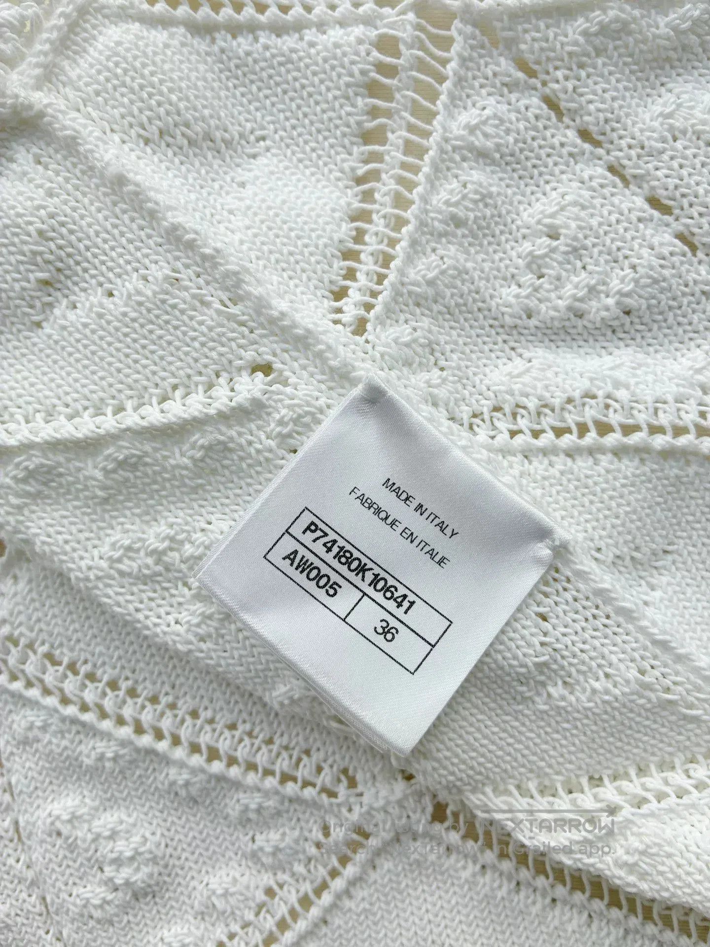 Chanel Chanel 23C White Crochet Camisole. Size XS / US 0-2 / IT 36-38 - 5 Thumbnail